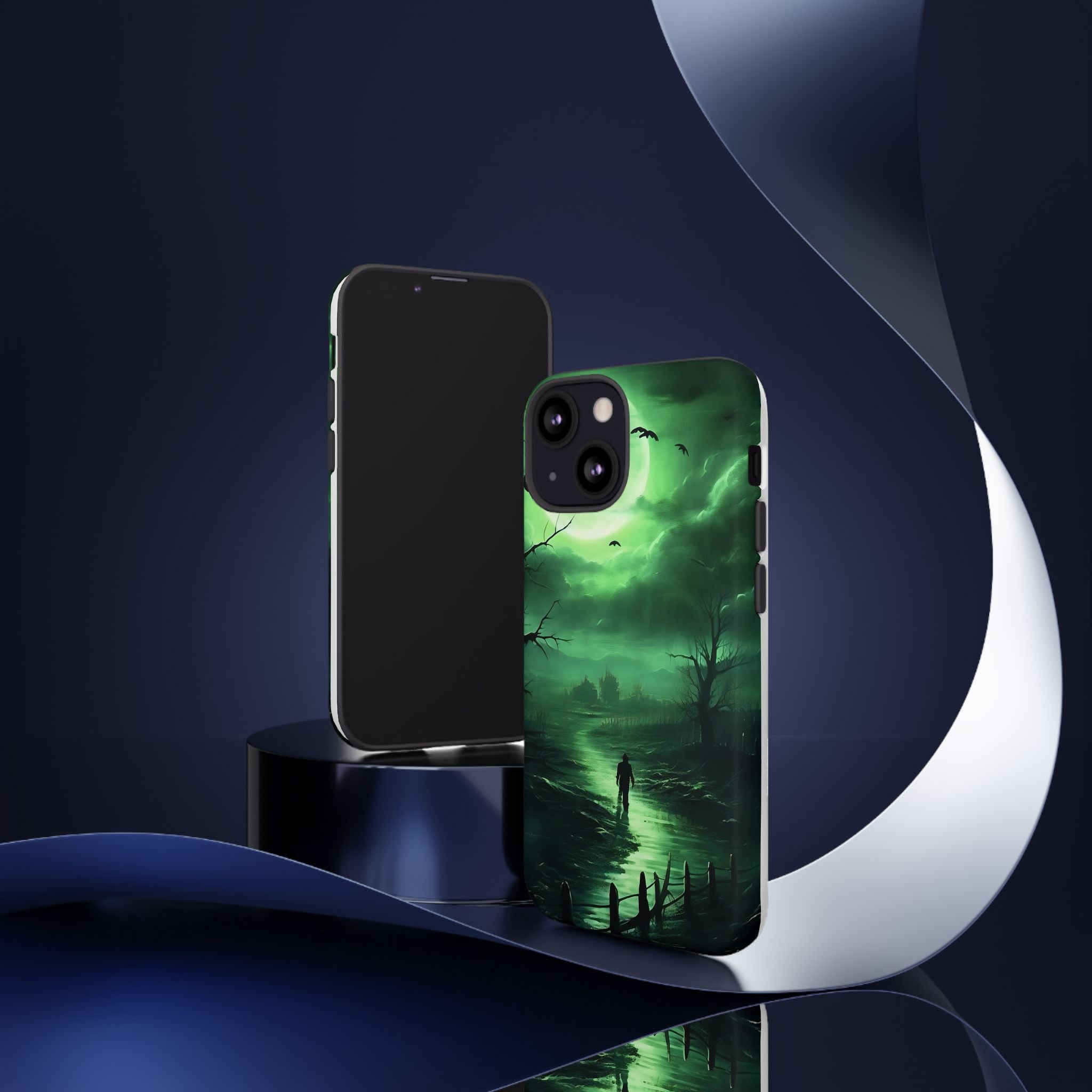 Swamp Moon Gothic iPhone Case - Hexagon Stone