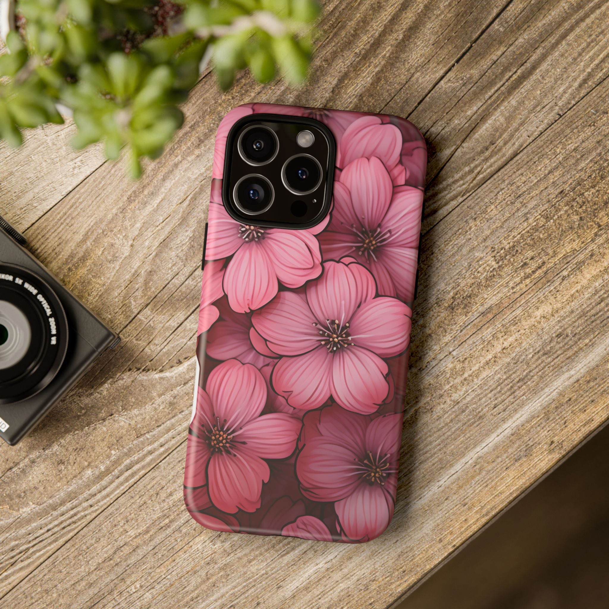 Pink Blossom Hexagon iPhone Case - Rugged