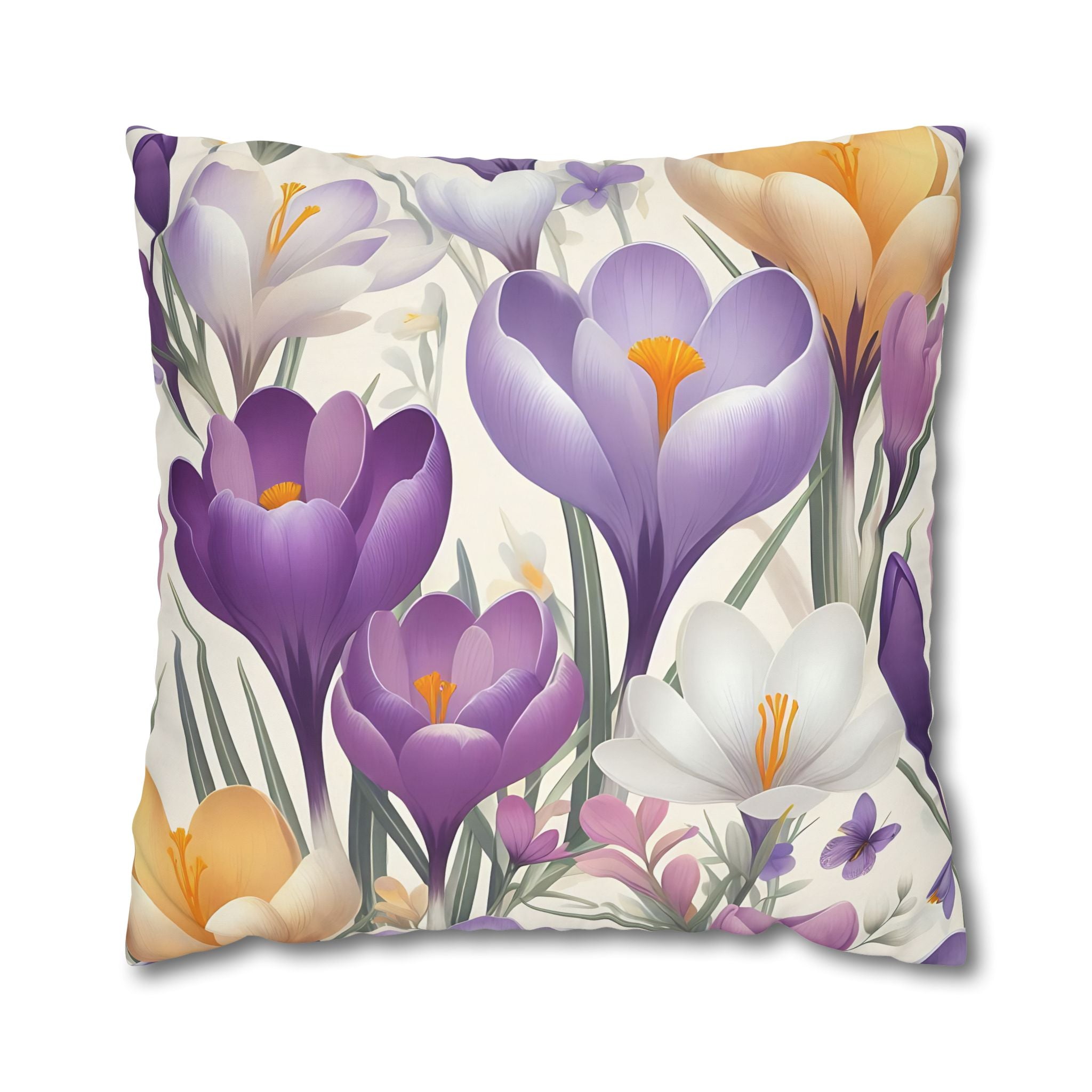 Floral Crocus Pillowcase - Botanical Bloom