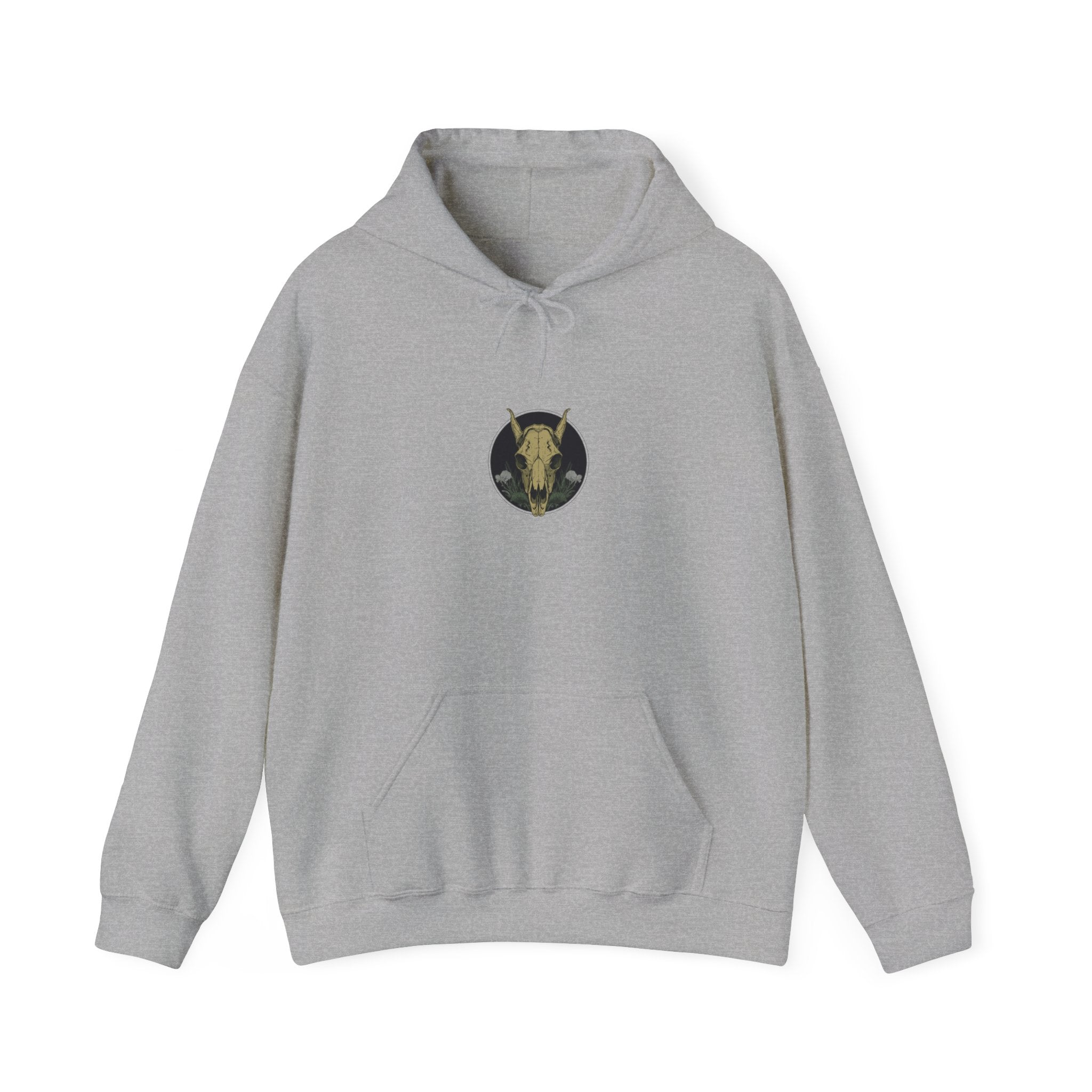 Mystic Skull Hoodie: Nature's Embrace