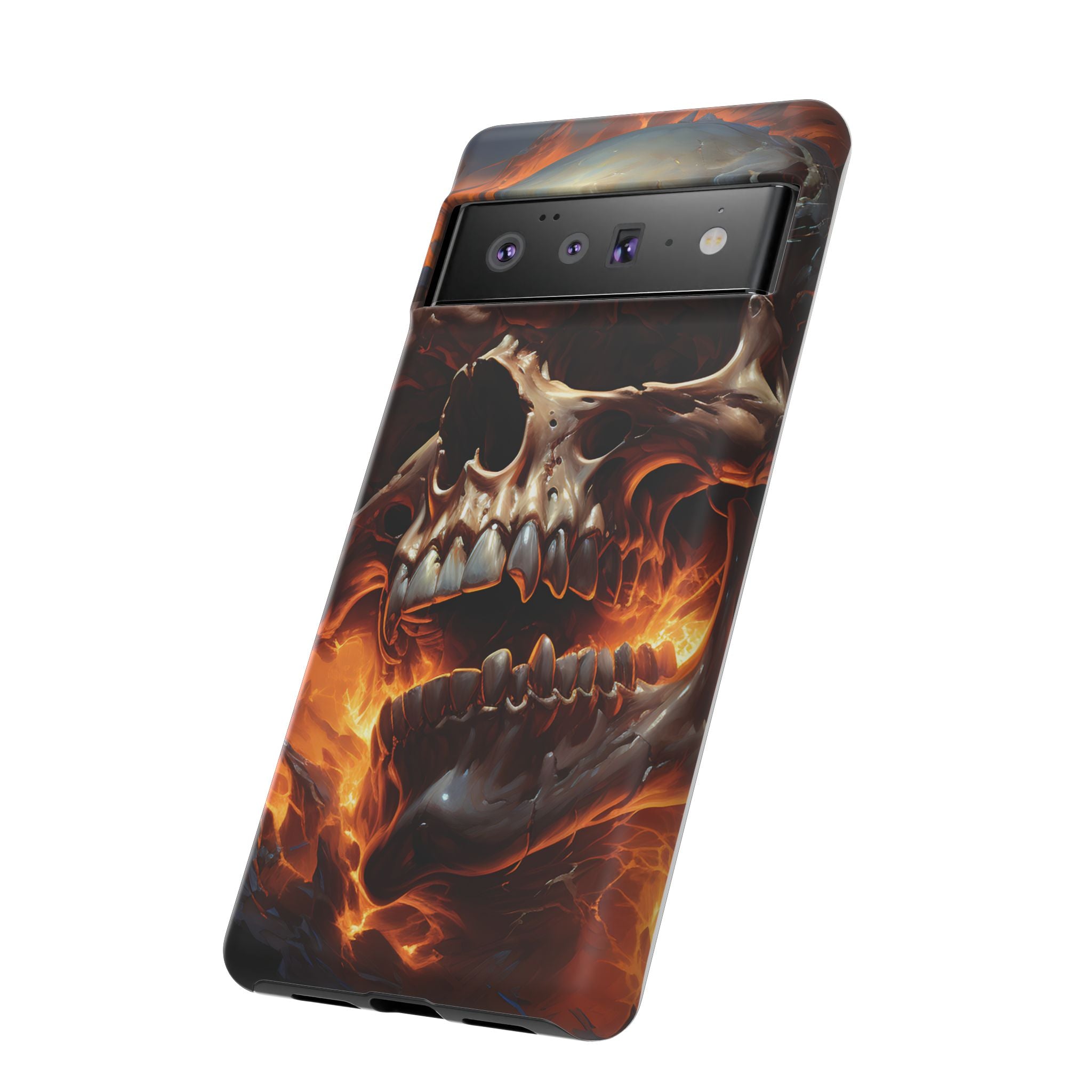 Fiery Skull Google Pixel Case (All Models)