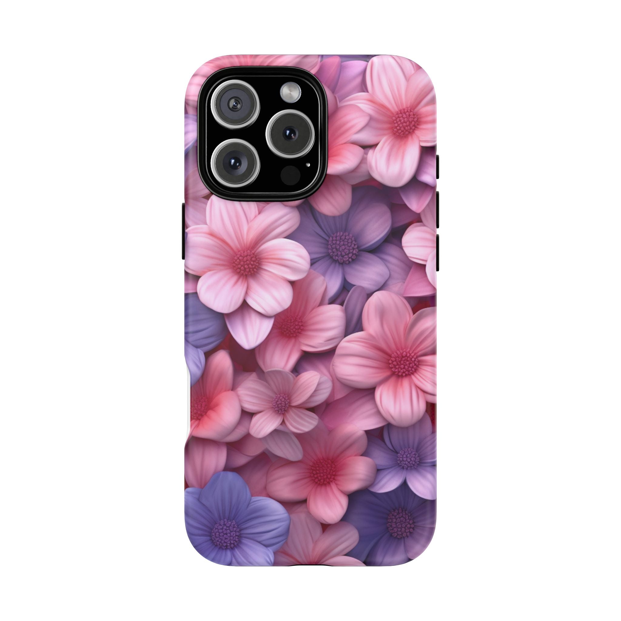 Floral Bloom Hexagon Stone iPhone Case