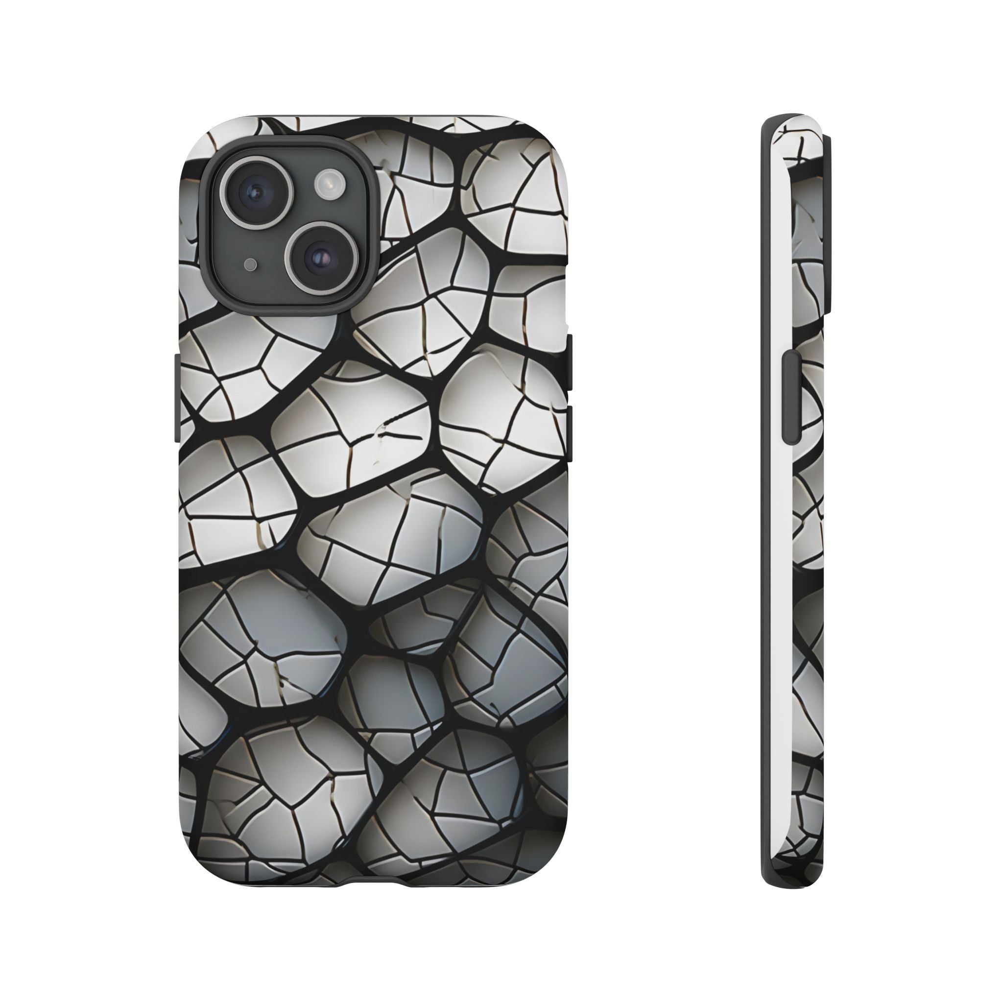 Abstract Mosaic iPhone Case - Textured & Chic