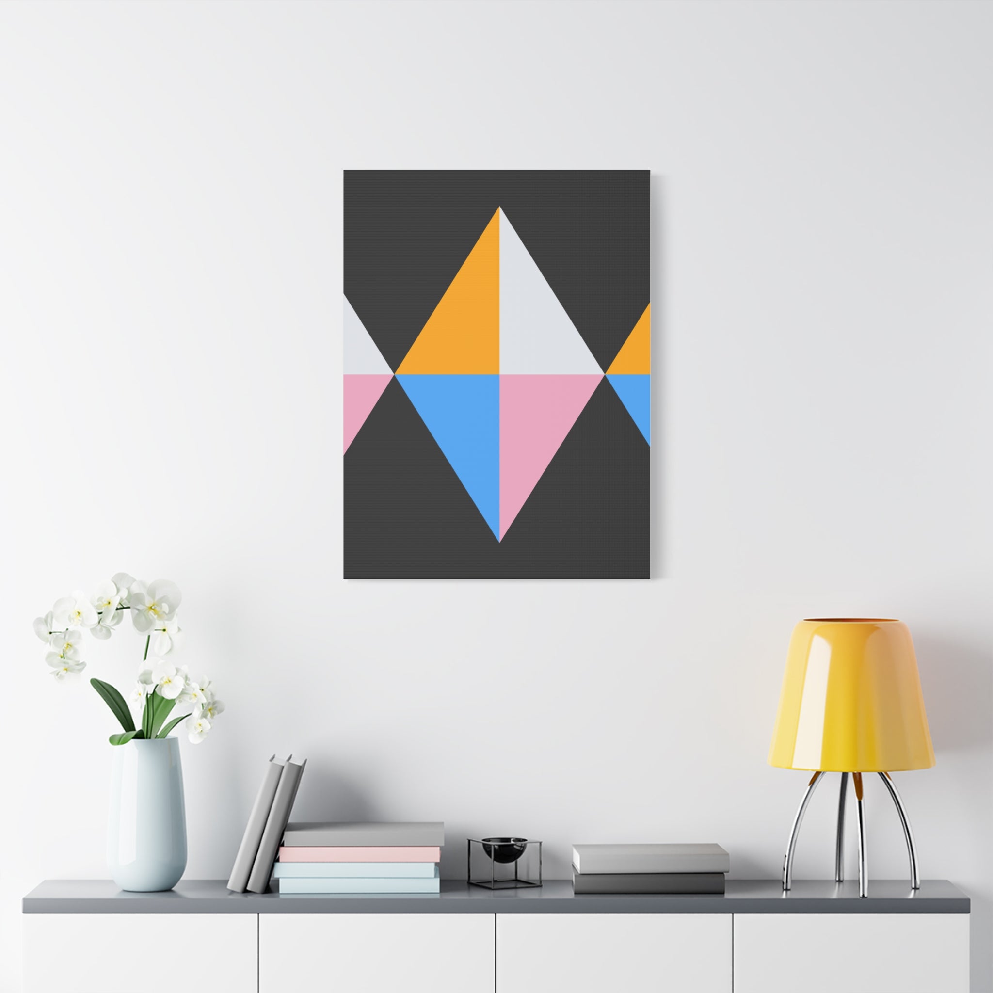 Geometric Triangle Canvas Wall Art