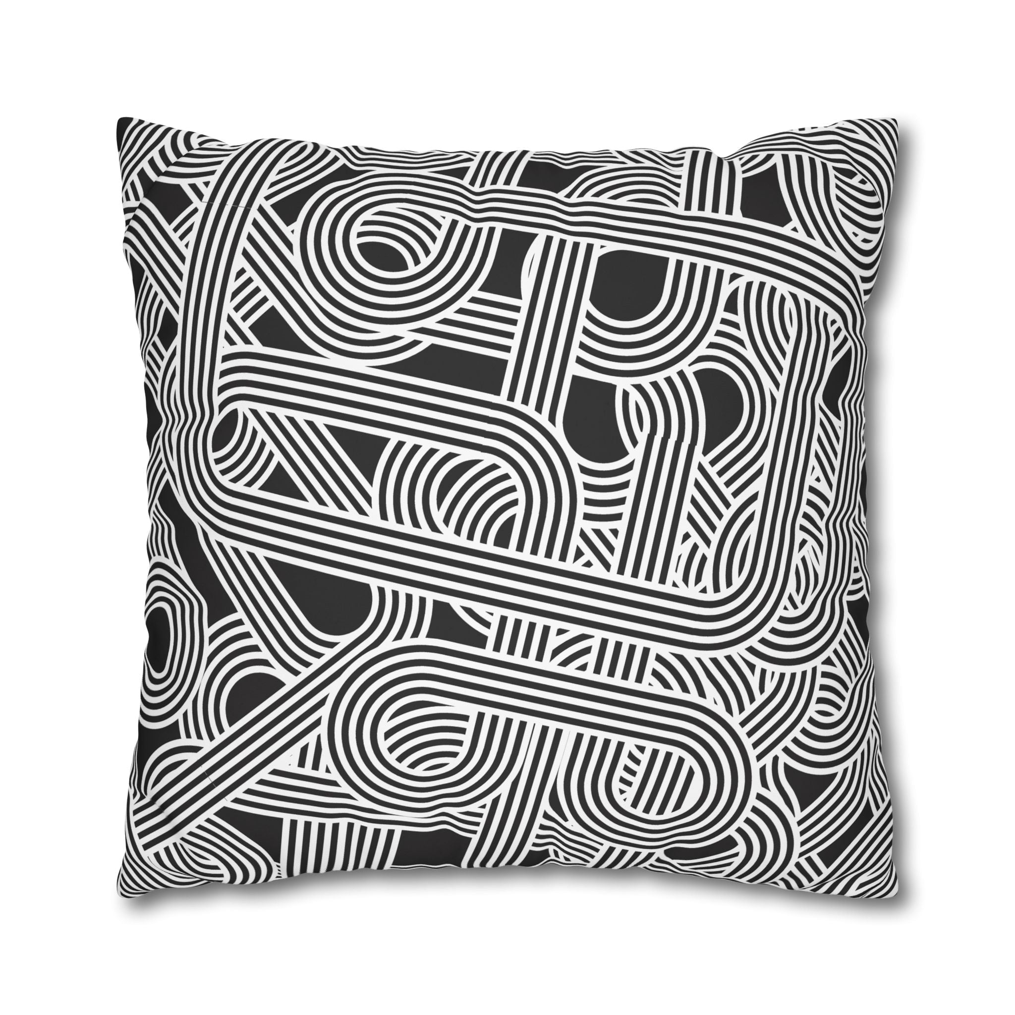 Retro Optical Illusion Pillowcase