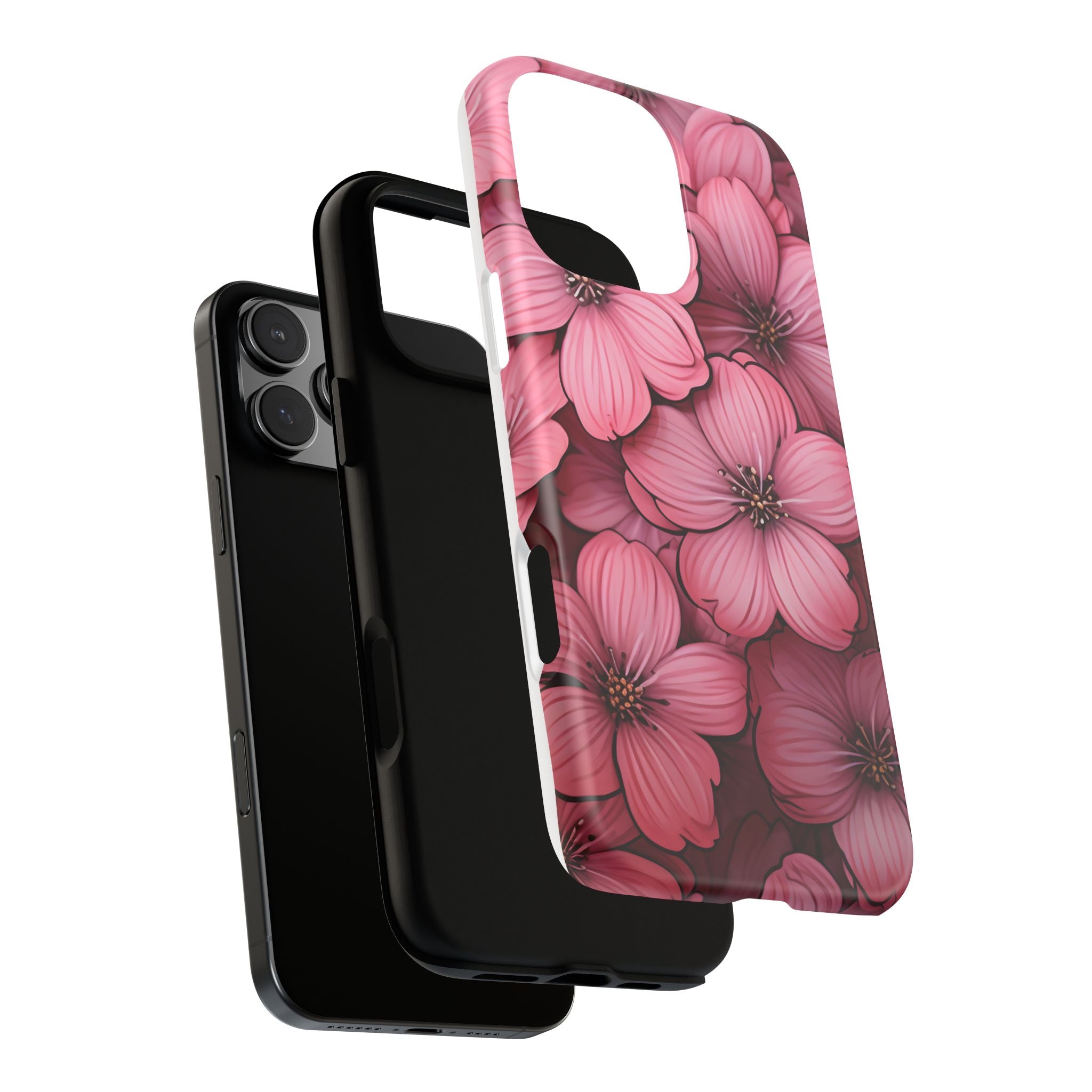 Pink Blossom Hexagon iPhone Case - Rugged