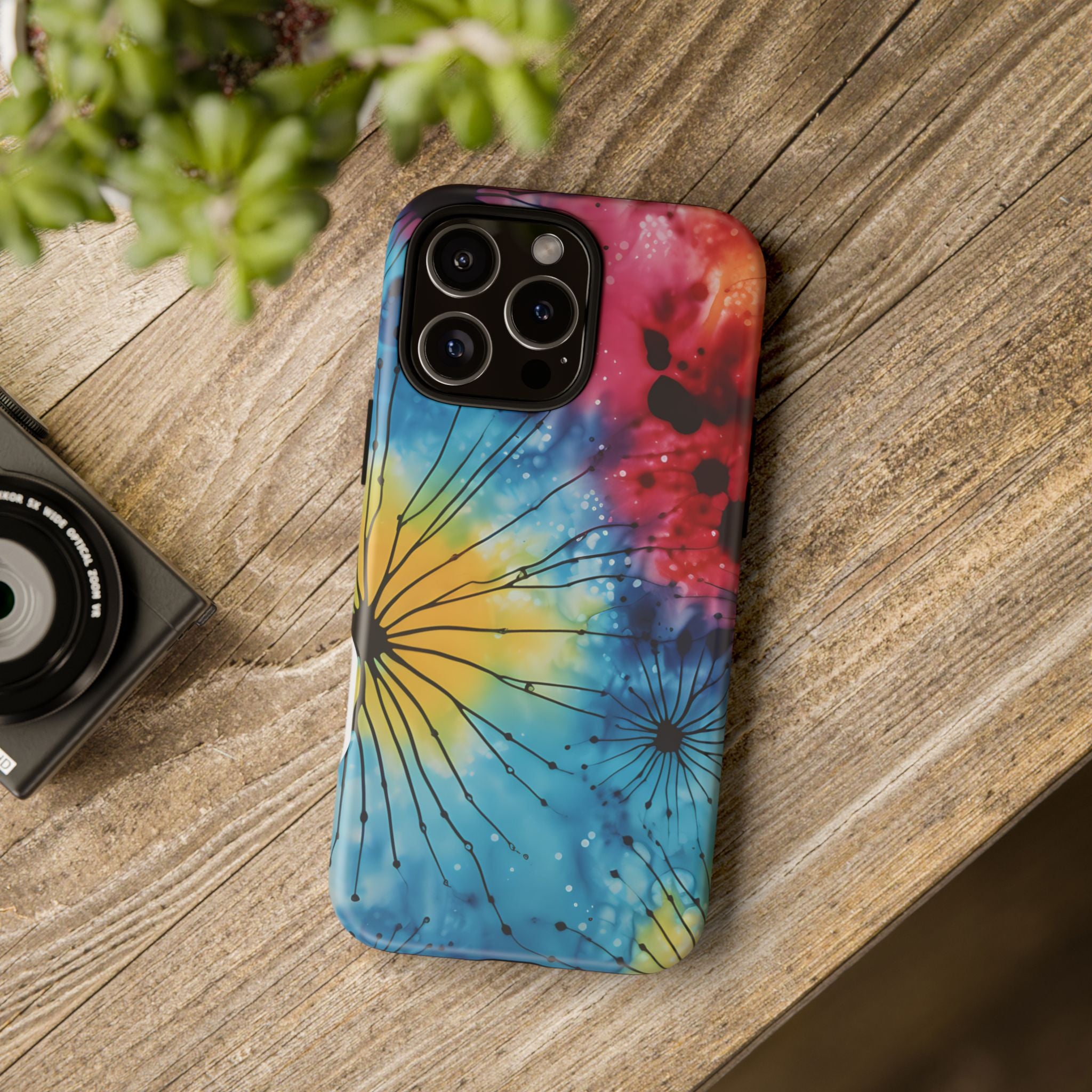 Cosmic Bloom Hexagon Stone iPhone Case