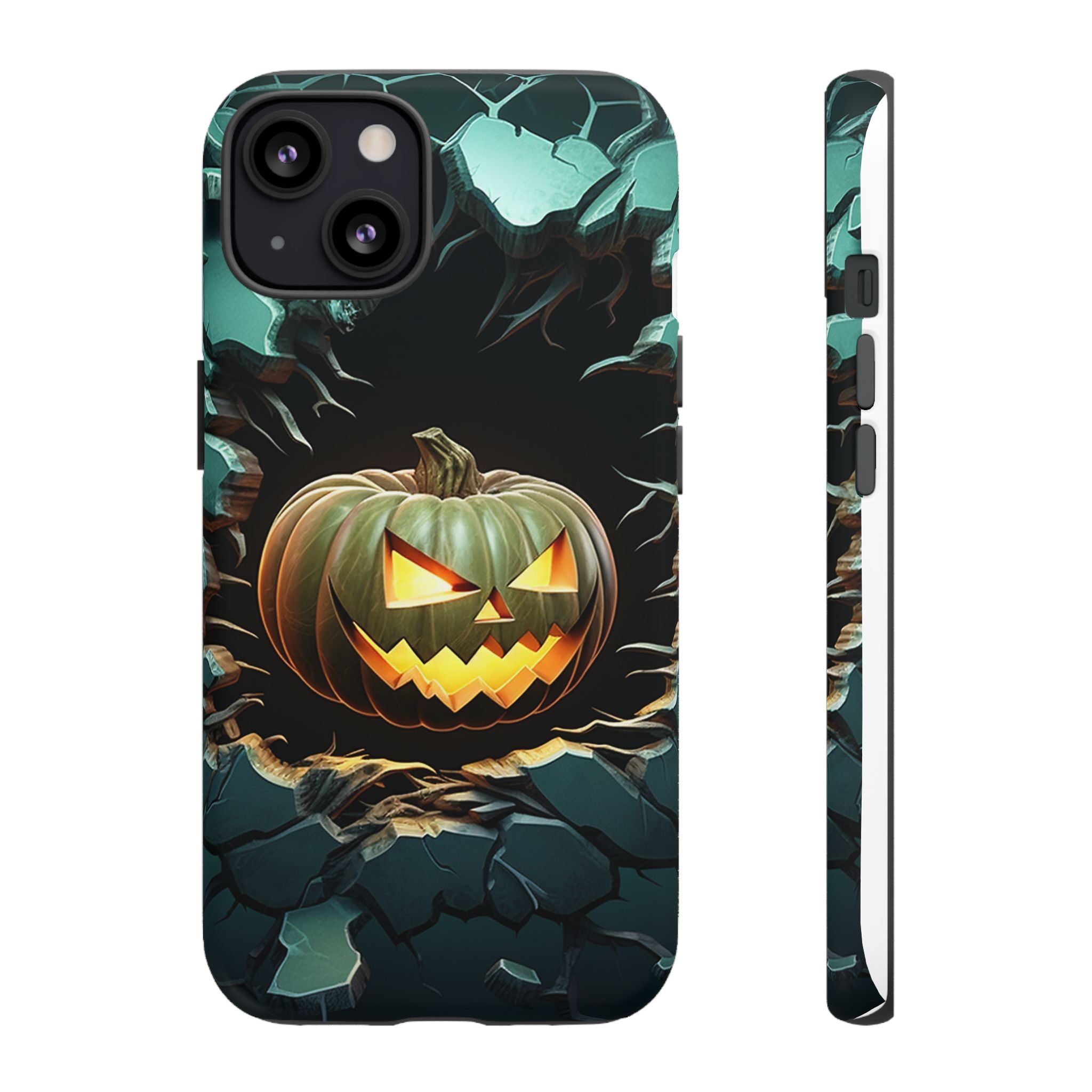 Spooky Jack-o'-Lantern Hexagon iPhone Case