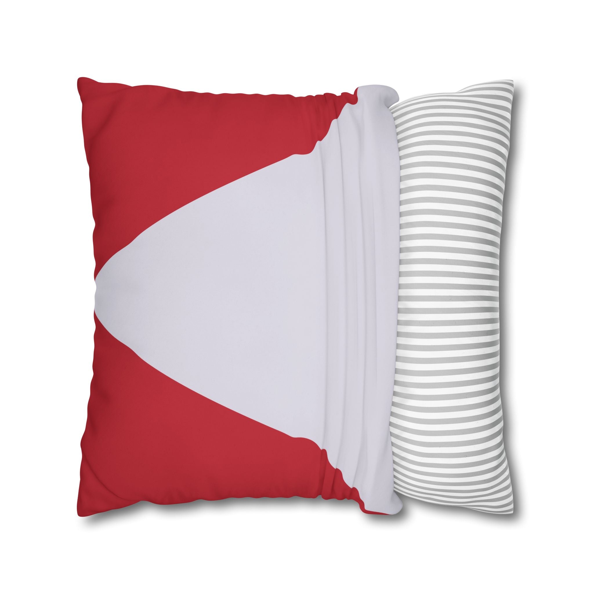 Geometric Crimson & Lavender Pillowcase