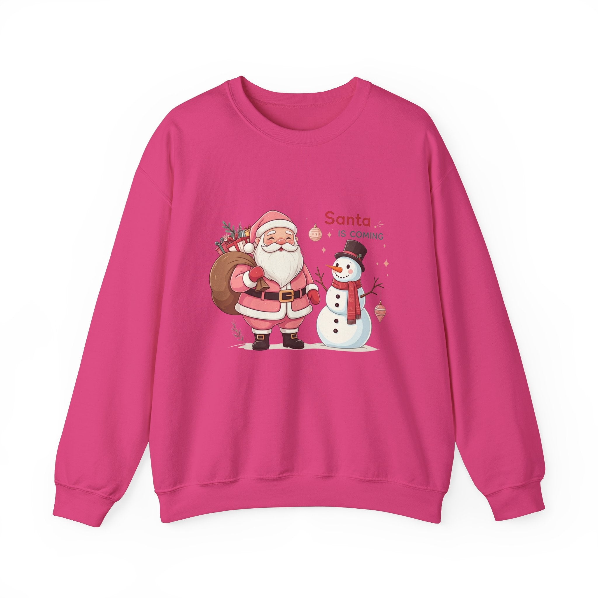 Pink Santa Christmas Sweatshirt