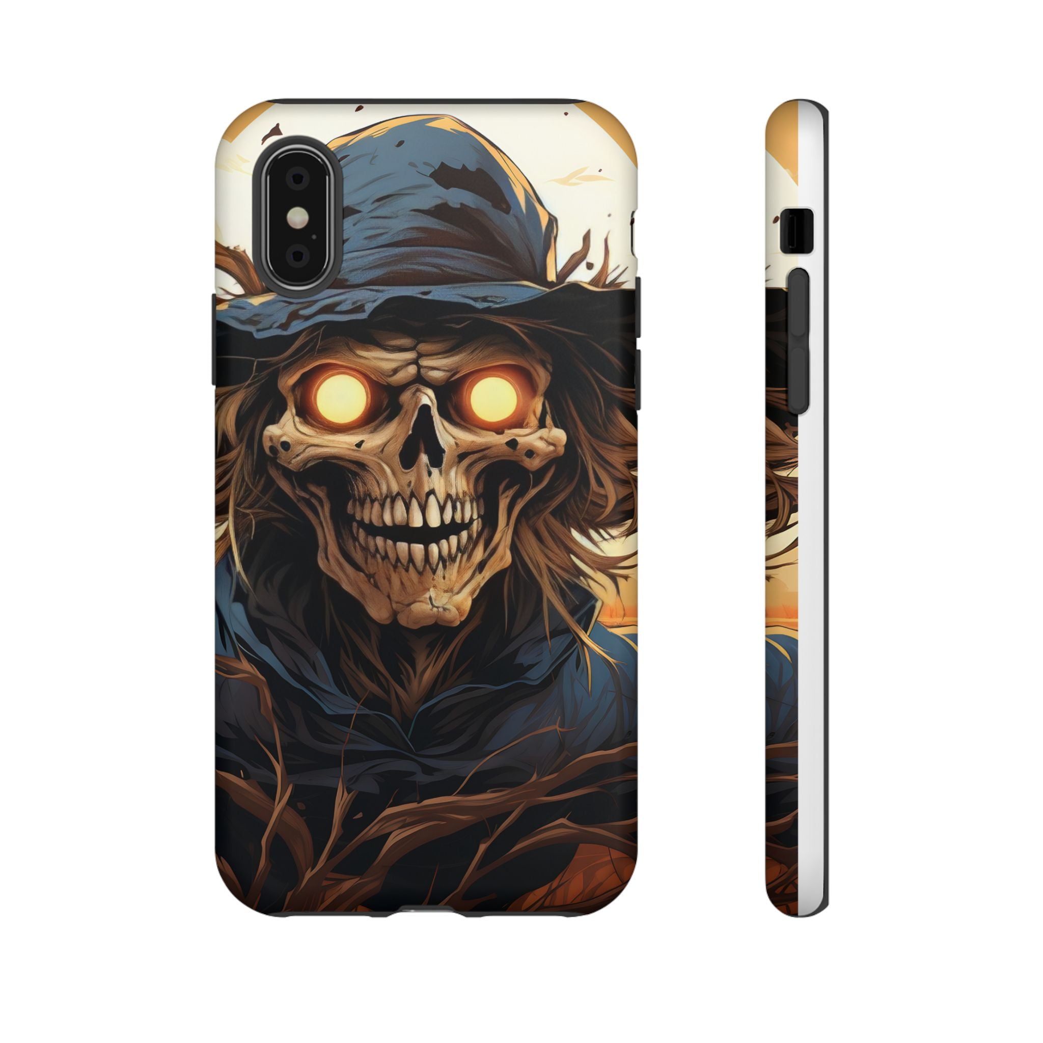 Eerie Scarecrow Hexagon Stone iPhone Case