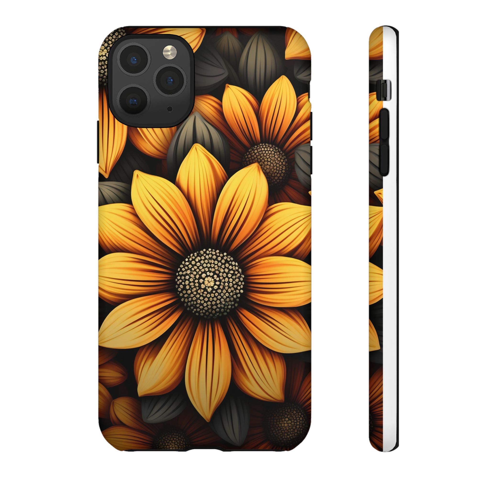 Sunburst Hexagon iPhone Case - Rugged Texture