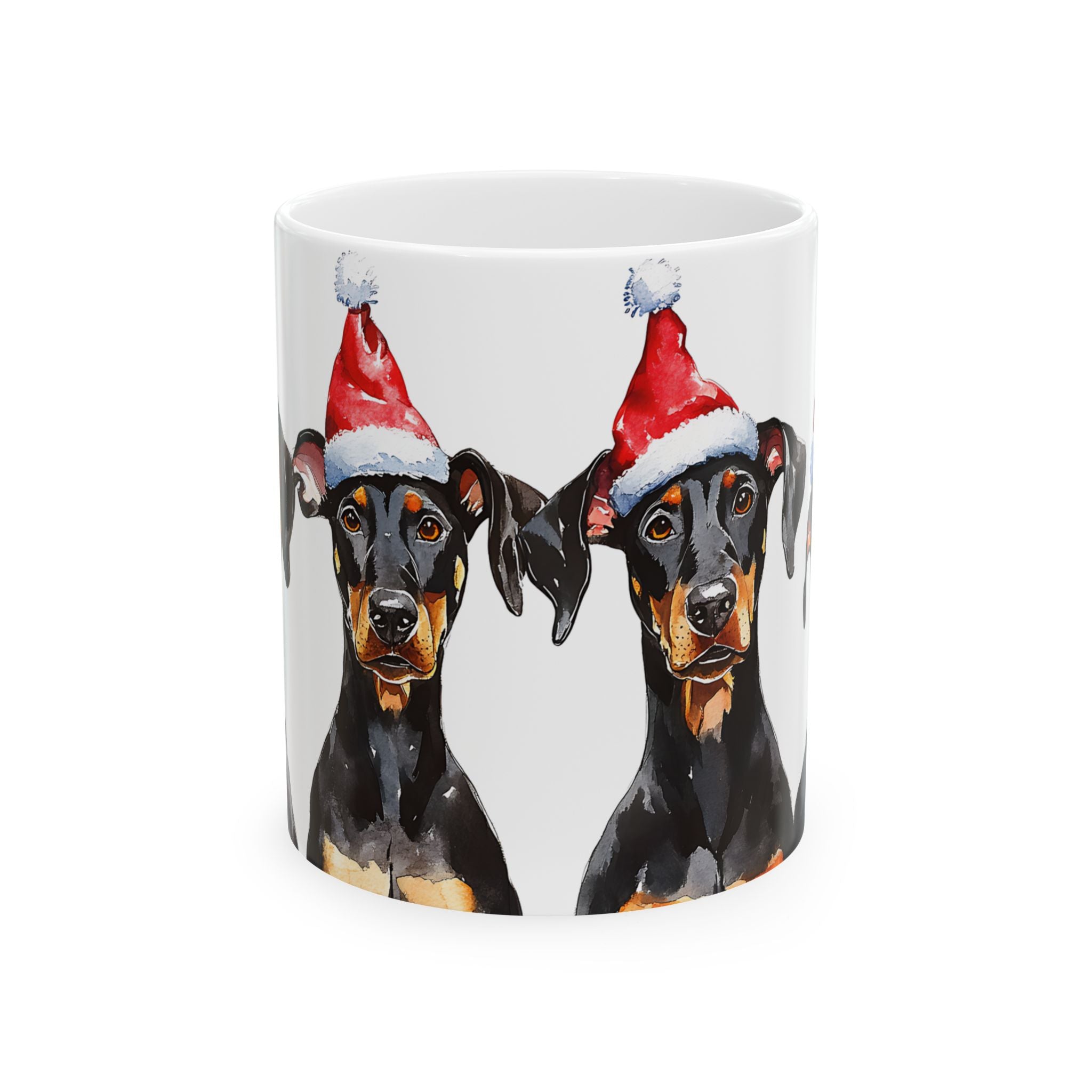 Doberman Pinschers Christmas Mug