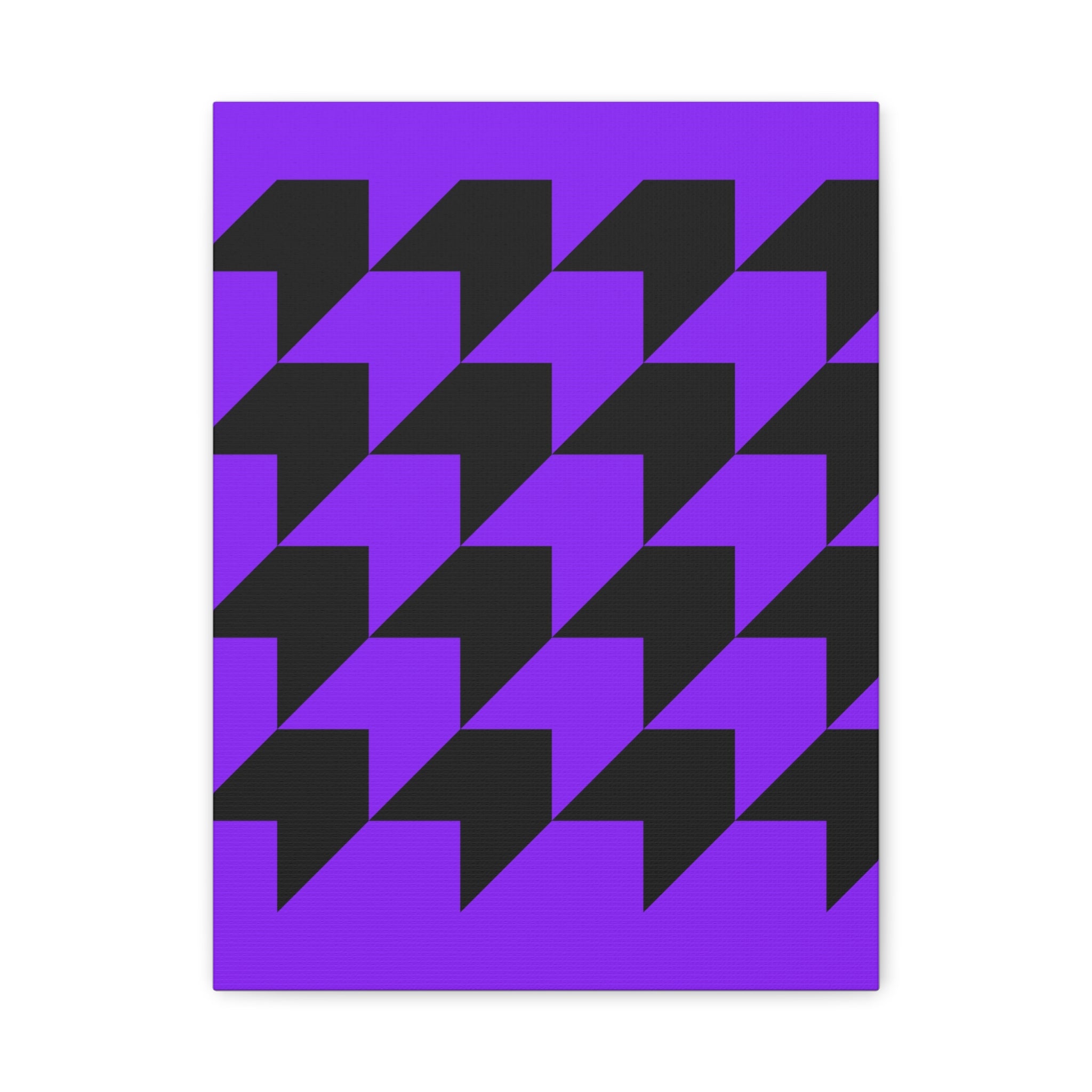 Geometric Purple Arrow Canvas Art