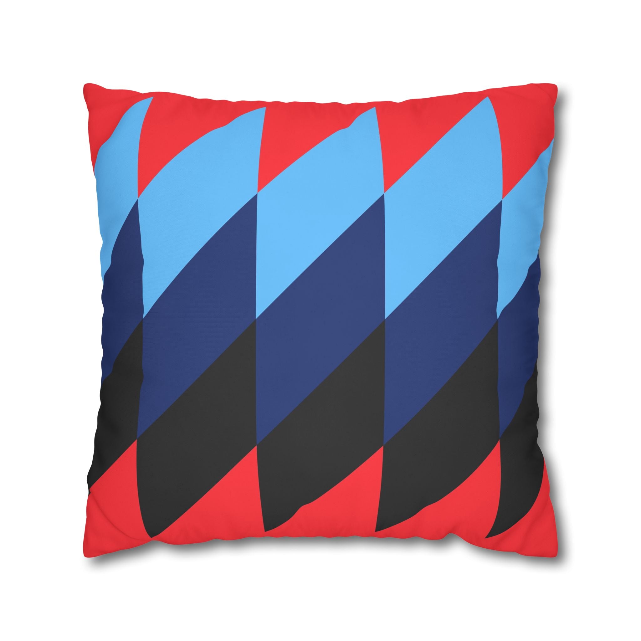 Geometric Red Pillowcase - Modern Design