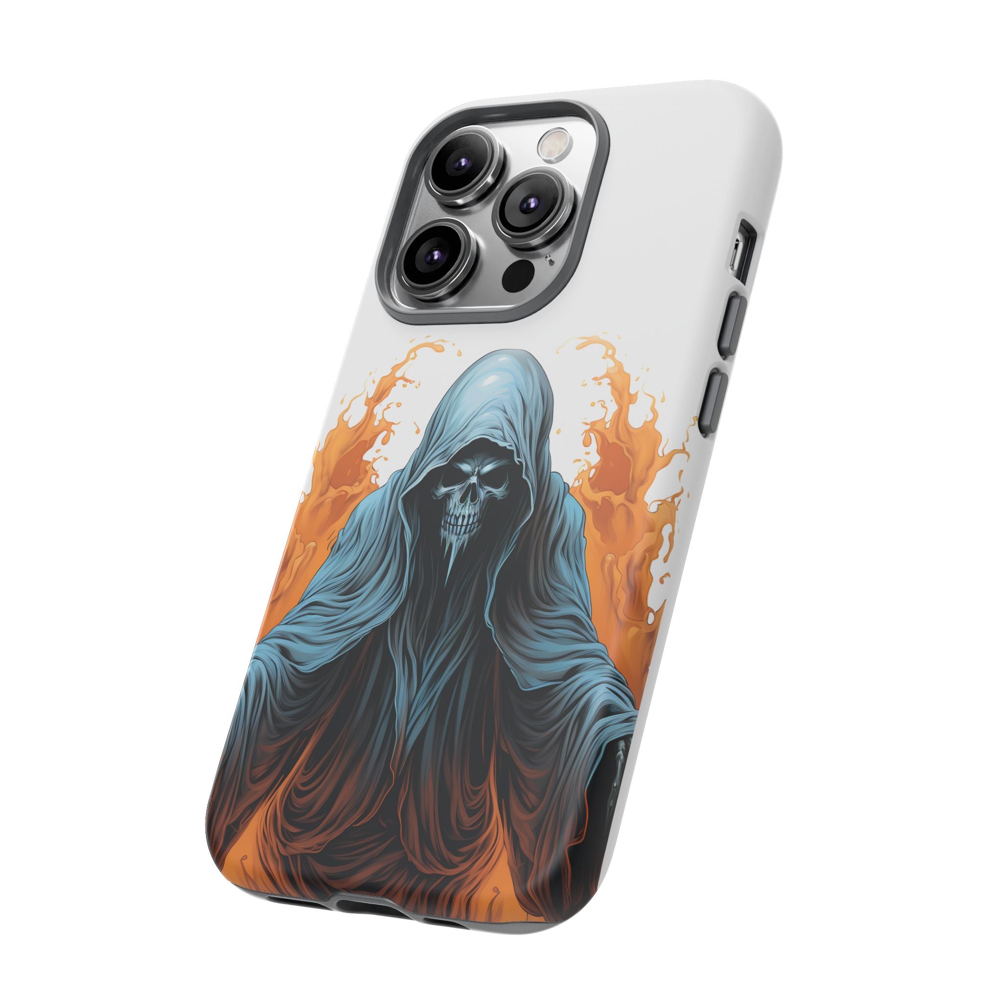 Grim Reaper Hexagon Stone iPhone Case