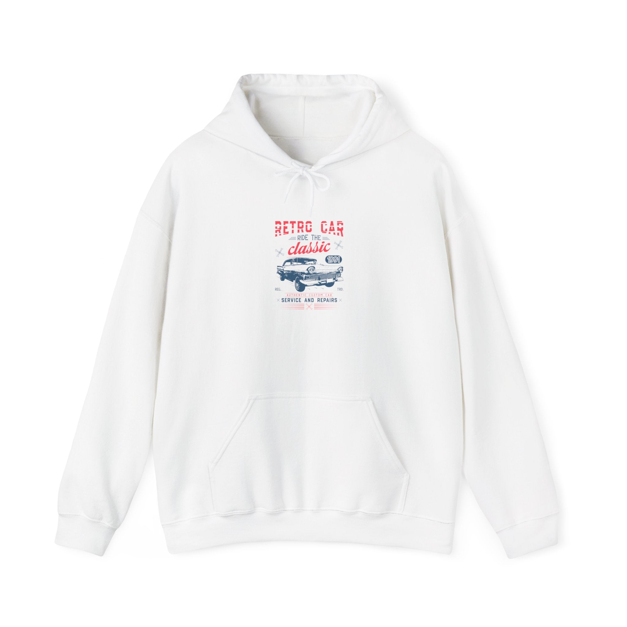 Retro Car Hoodie: Classic Ride 1991