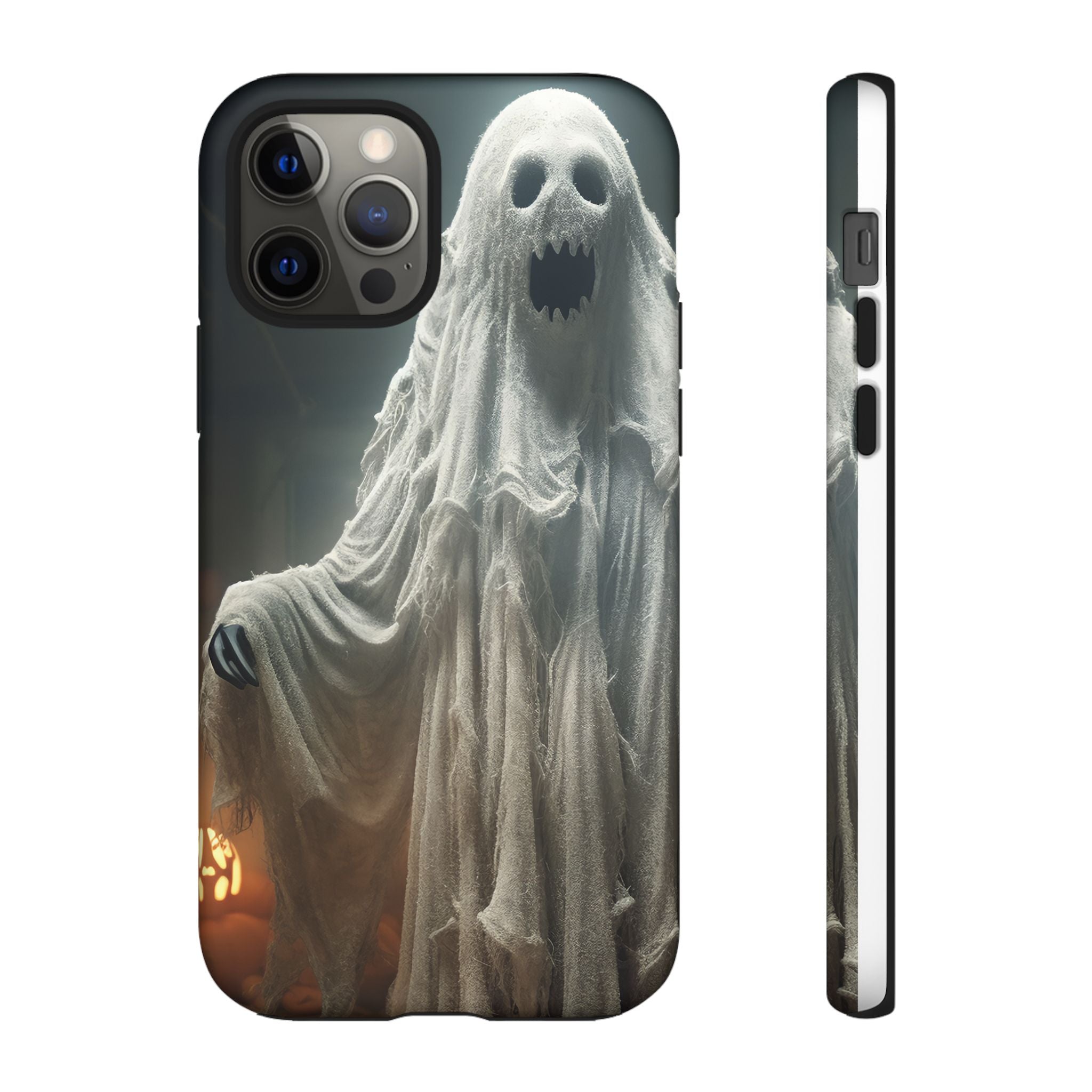 Spooky Ghost Hexagon Stone iPhone Case