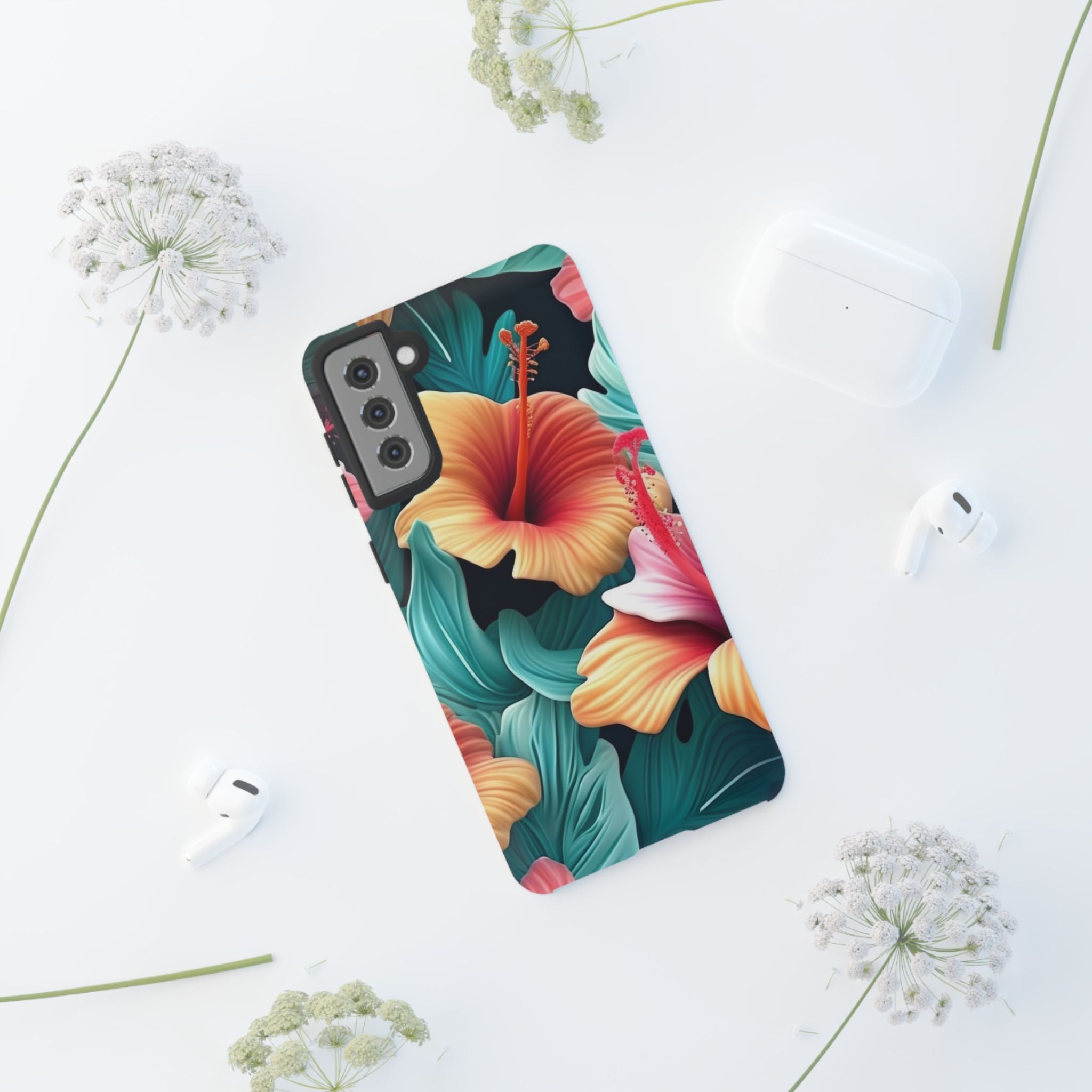 Vibrant Hibiscus Samsung Phone Case