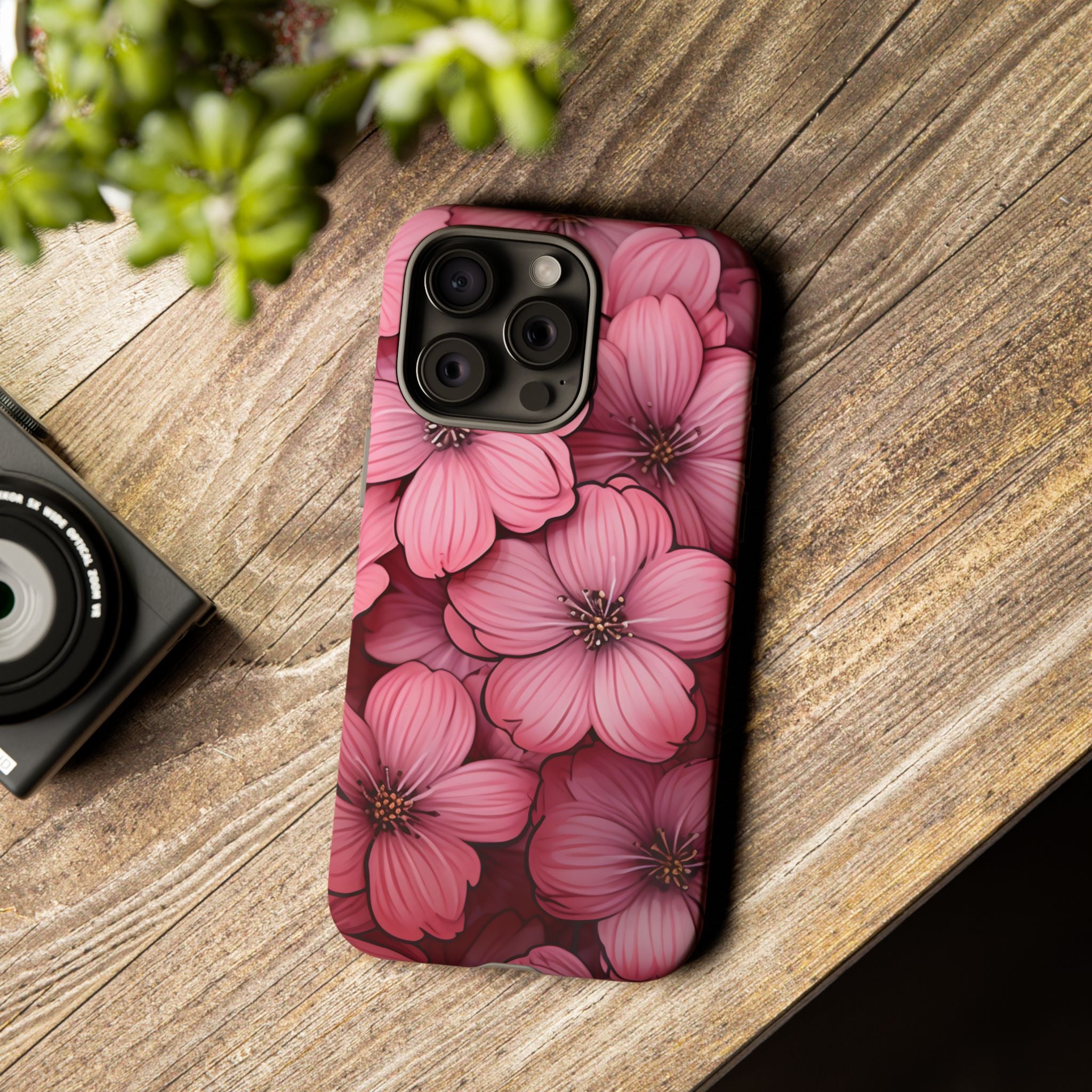 Pink Blossom Hexagon iPhone Case - Rugged