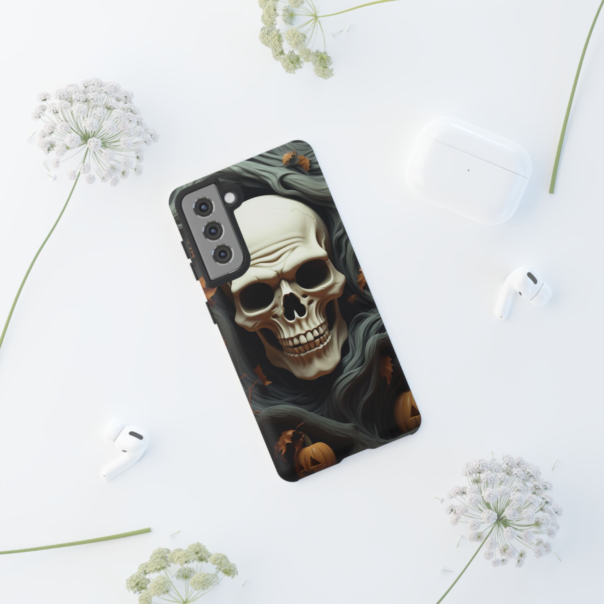 Spooky Skull Samsung Case: Halloween Edition