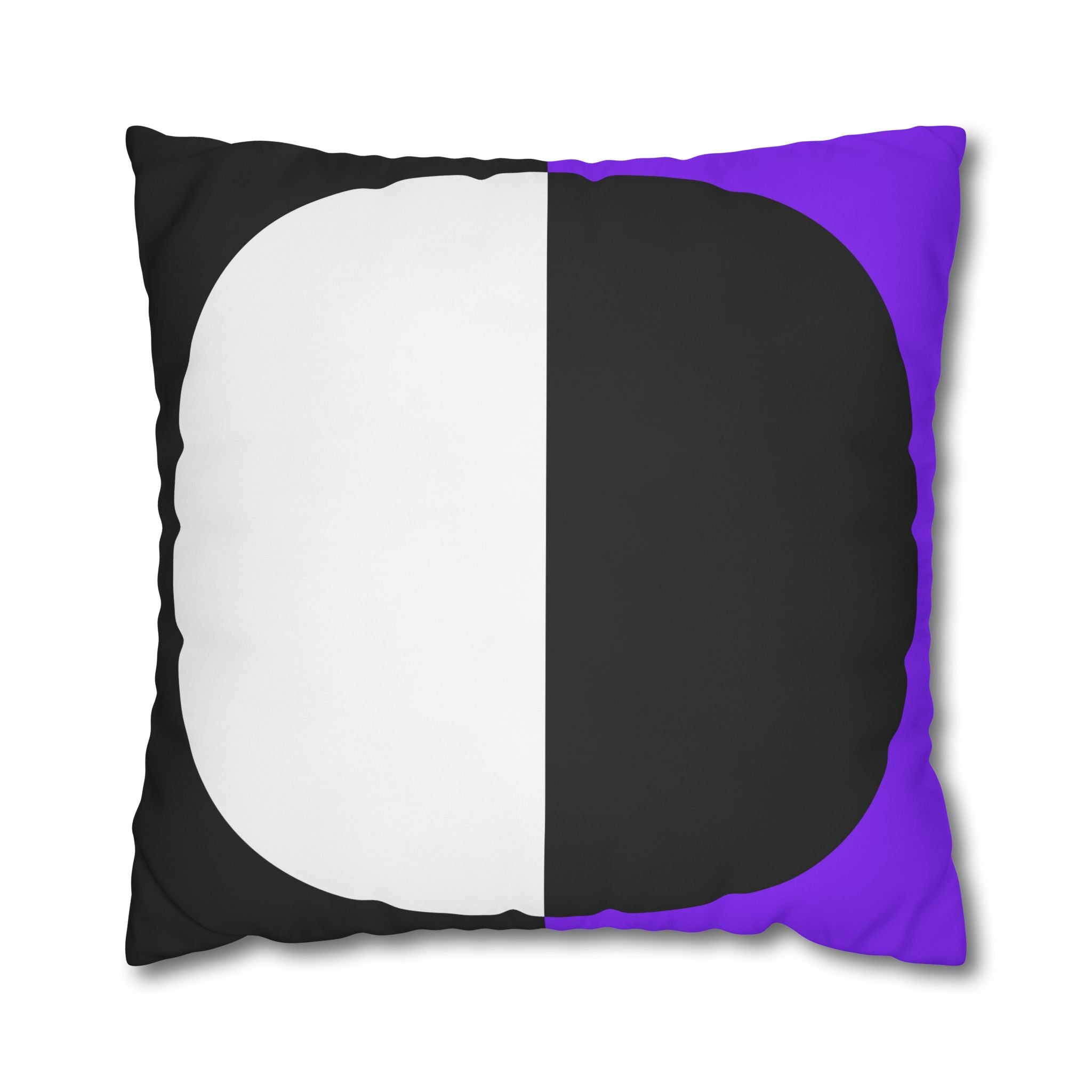 Geometric Purple & Black Pillowcase