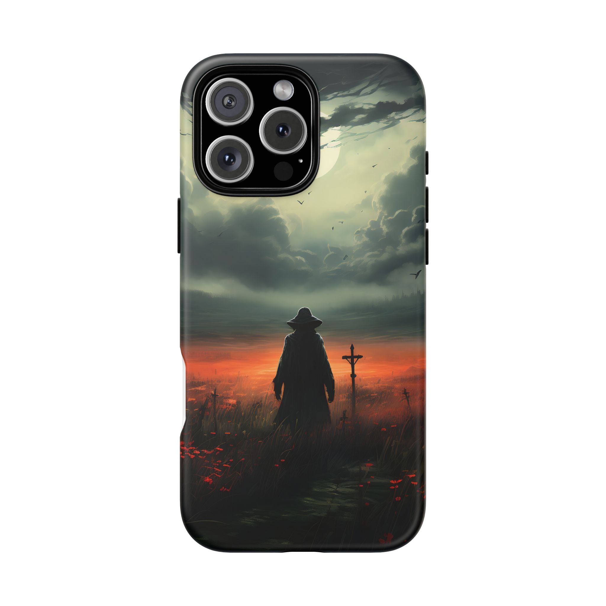 Haunted Field Hexagon Stone iPhone Case