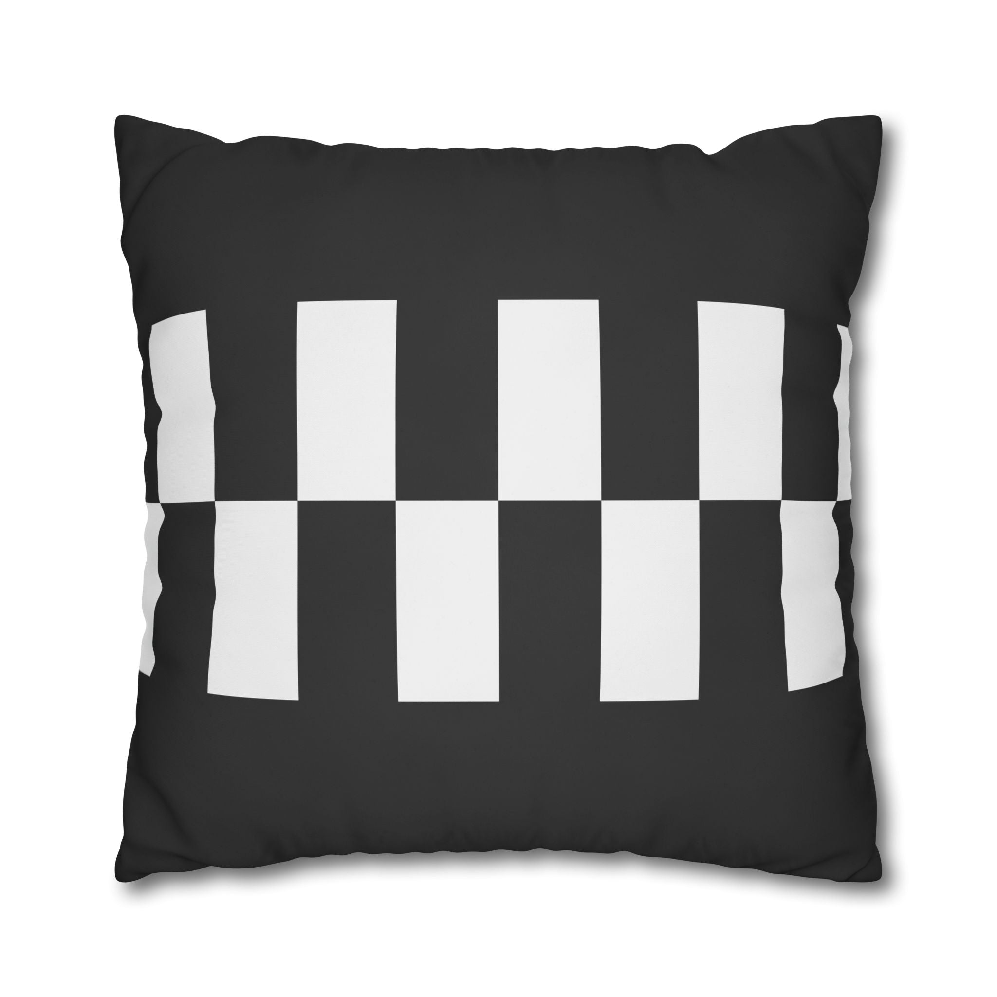 Black & White Checkered Pillowcase