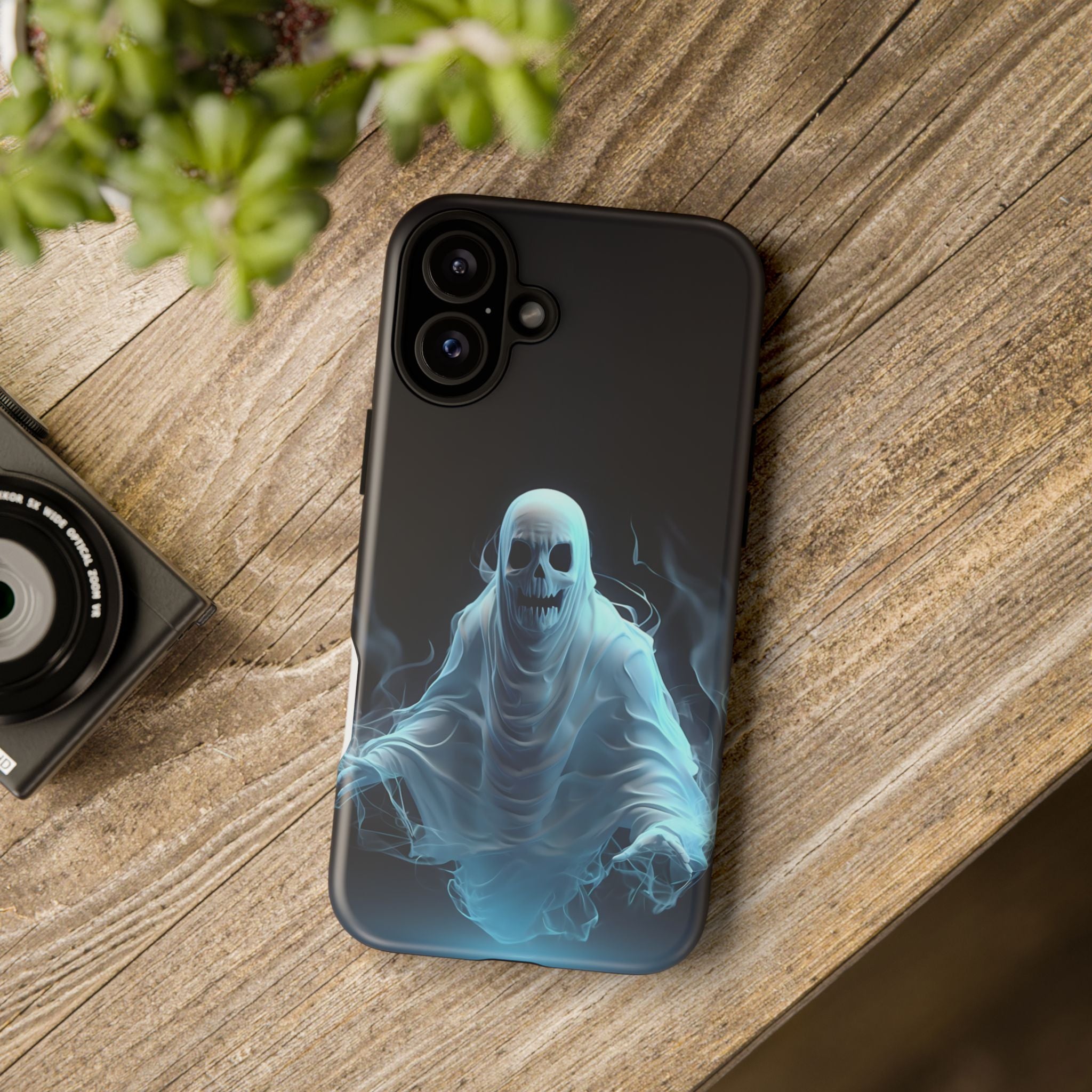 Ethereal Ghost Hexagon iPhone Case