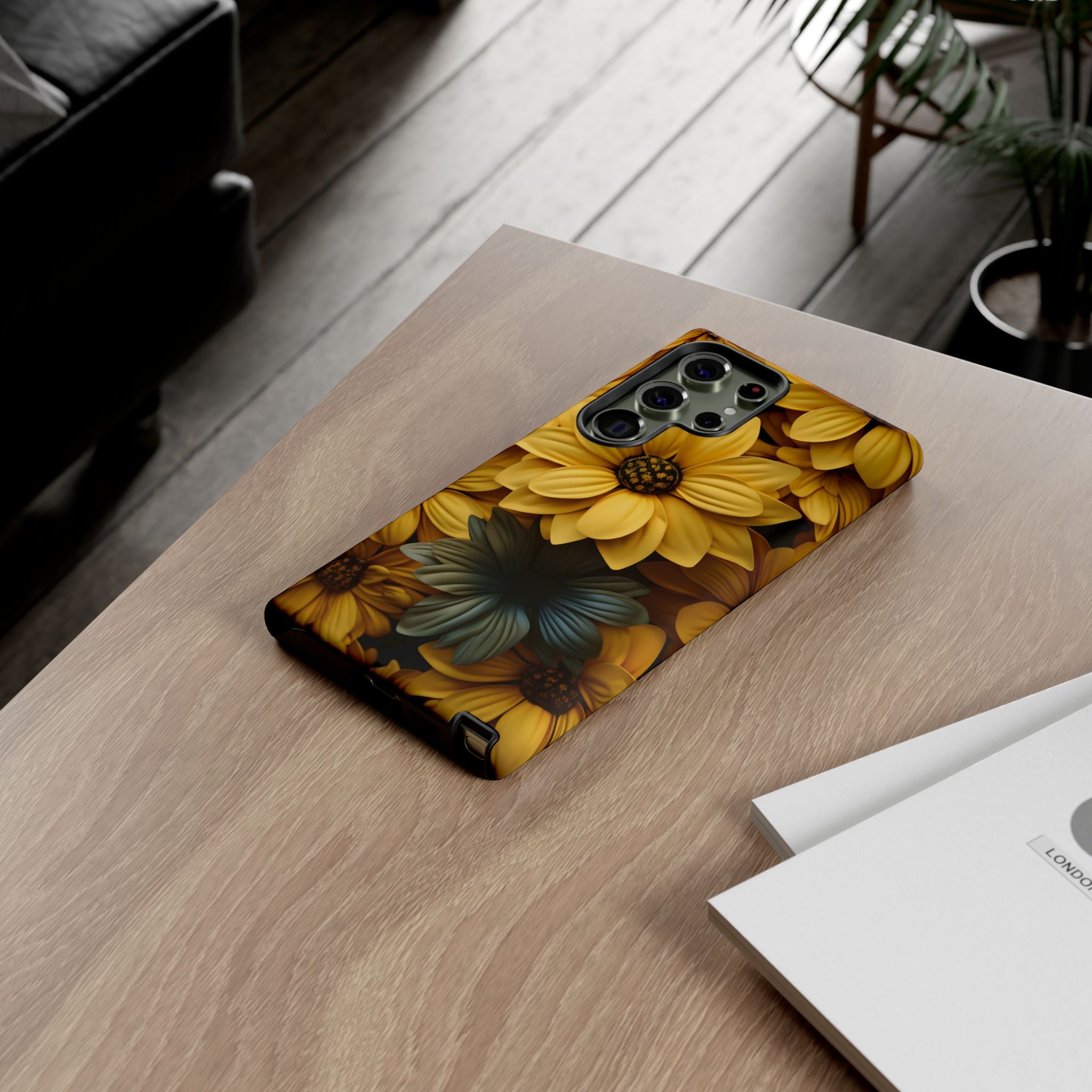 Butter Yellow Floral Samsung Case