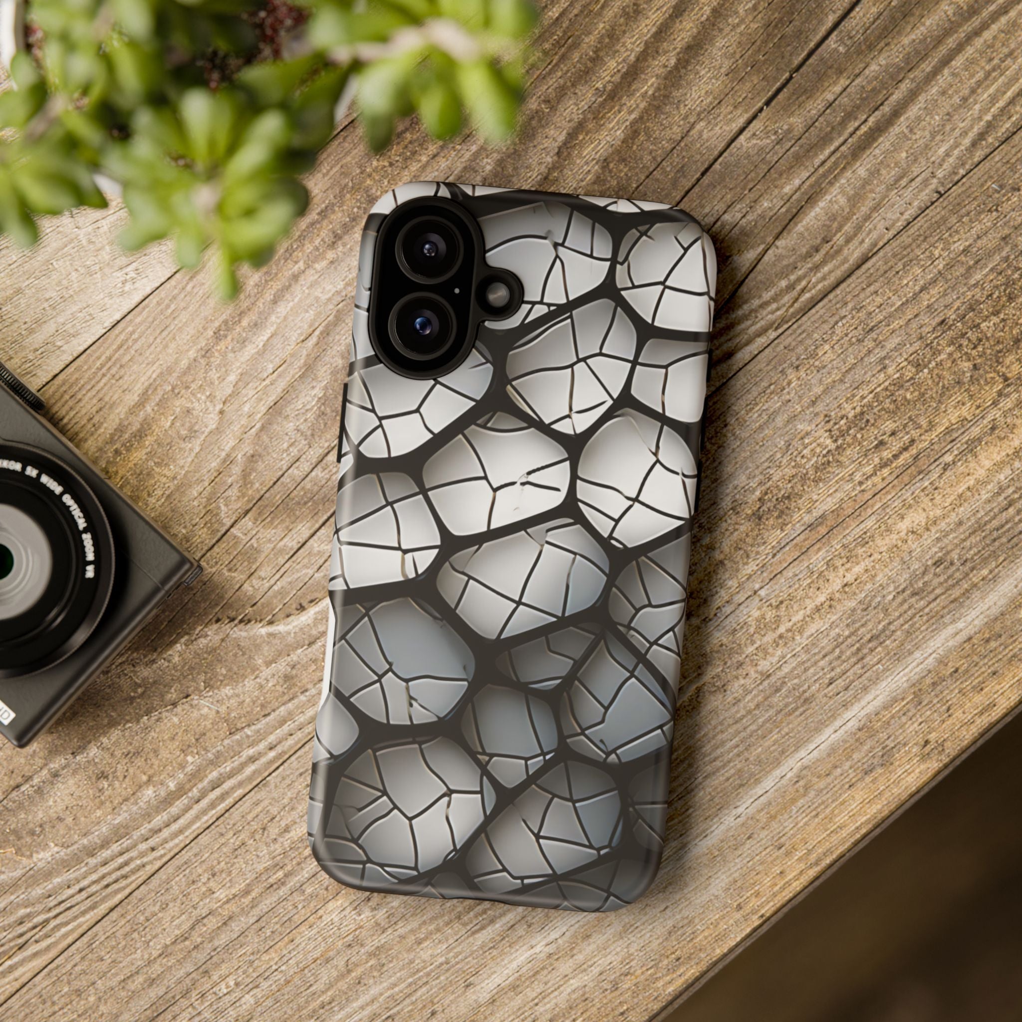 Abstract Mosaic iPhone Case - Textured & Chic