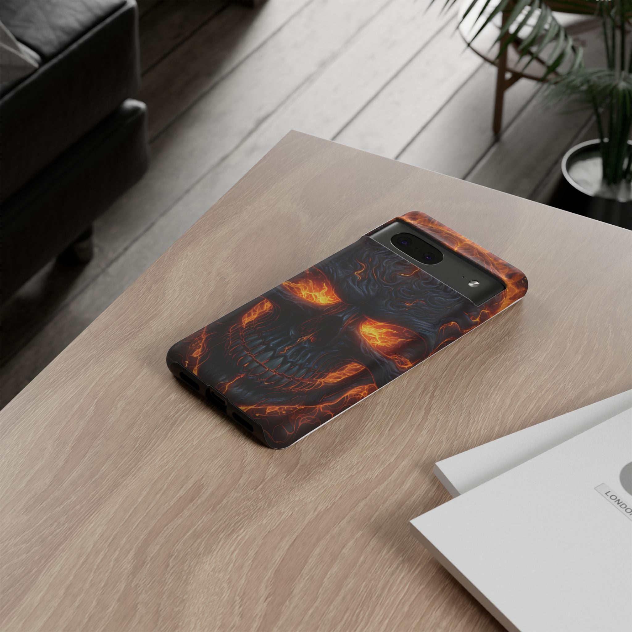 Fiery Skull Google Pixel Case (All Models)