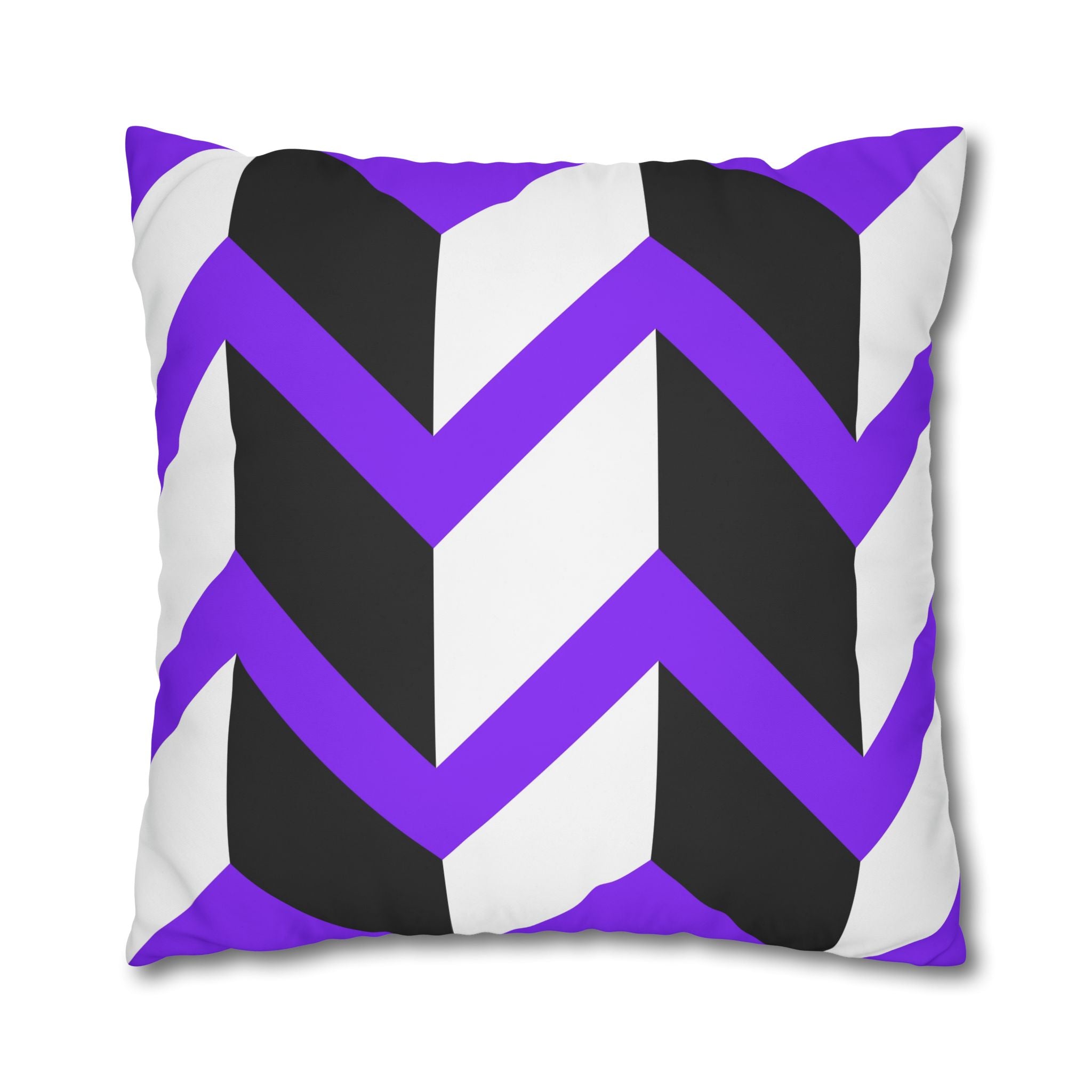 Geometric Zigzag Purple Pillowcase