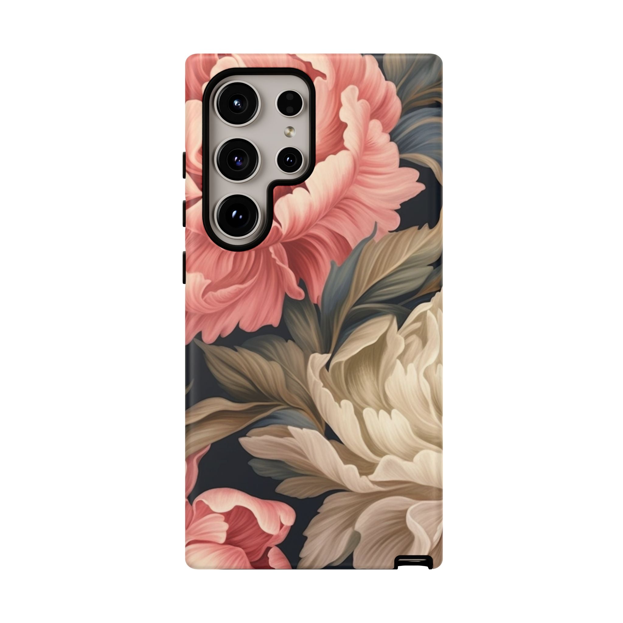 Blush Peony Floral Samsung Phone Case