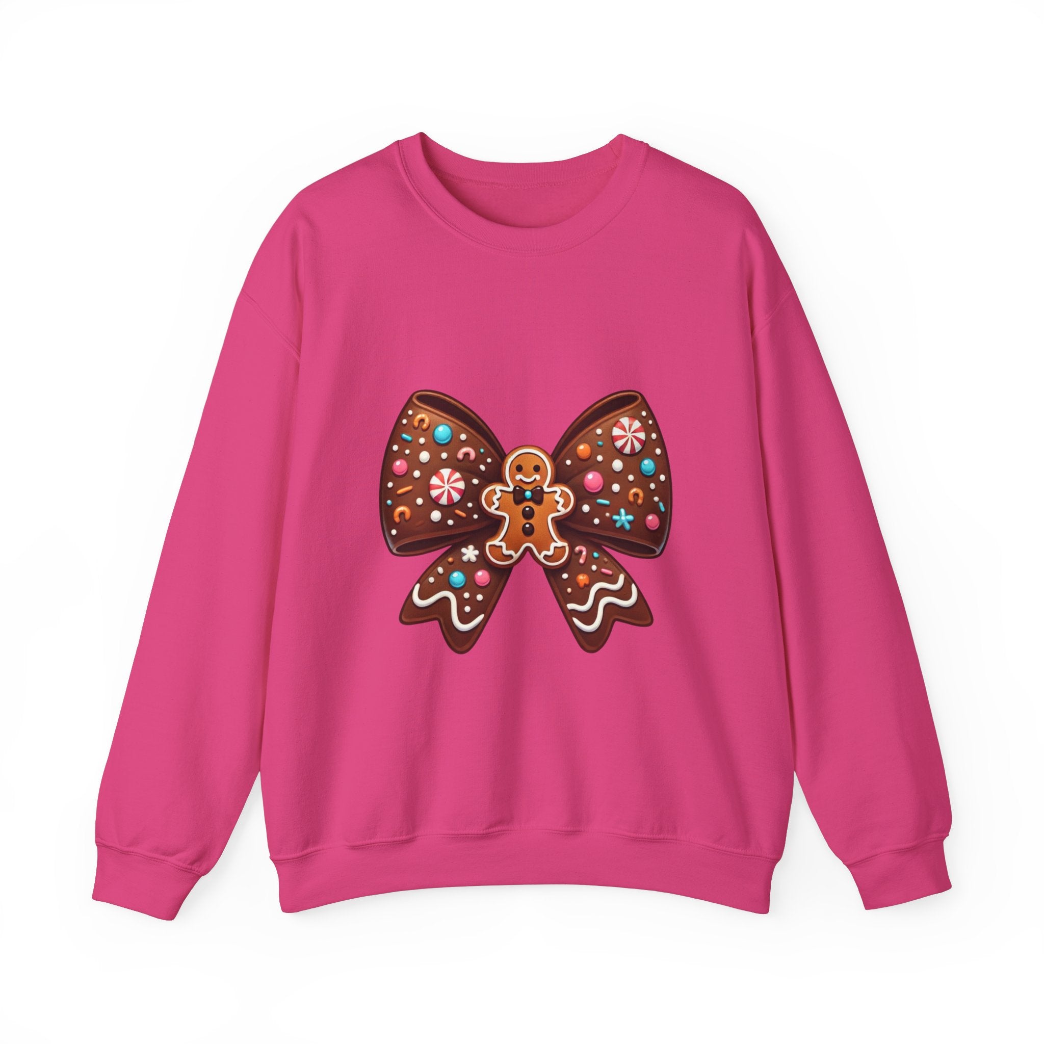 Gingerbread Bow Christmas Sweatshirt