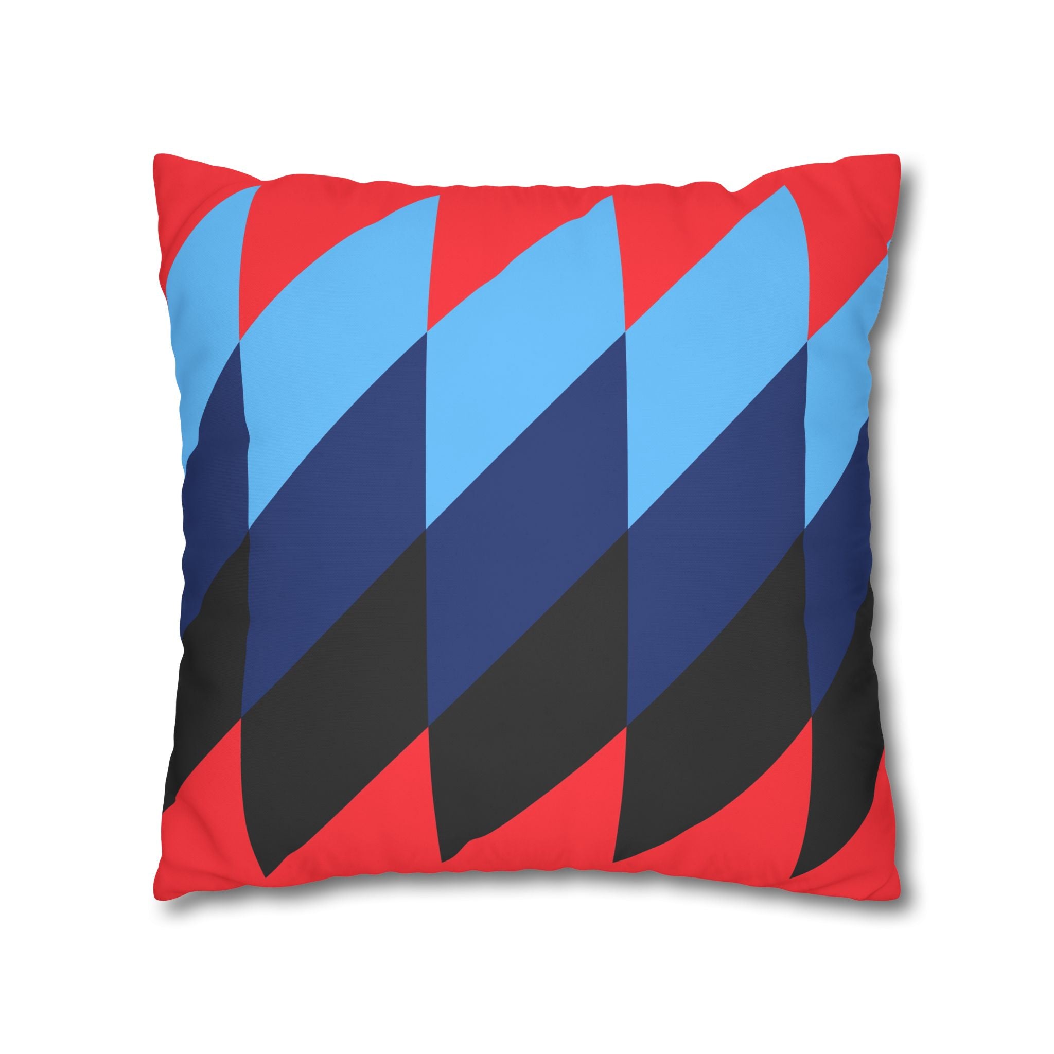 Geometric Red Pillowcase - Modern Design