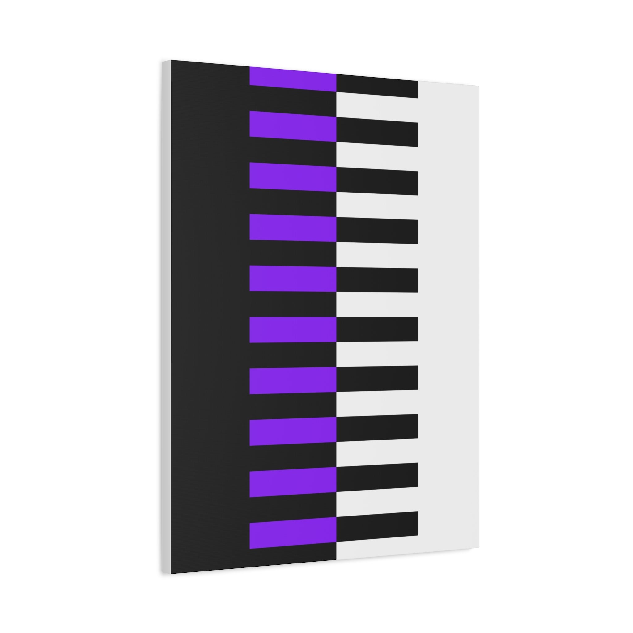 Abstract Purple Piano Keys Canvas Art