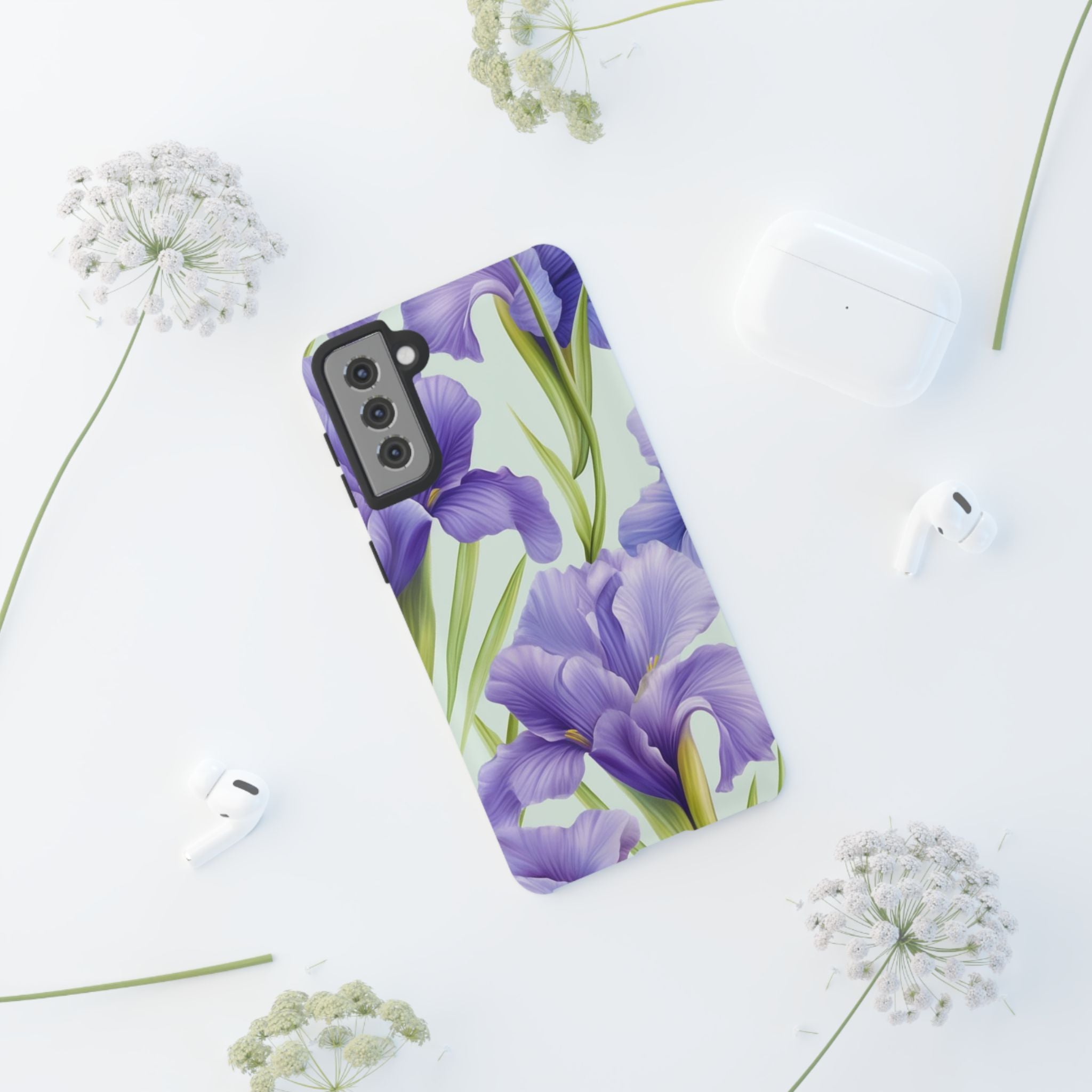 Elegant Purple Iris Samsung Phone Case