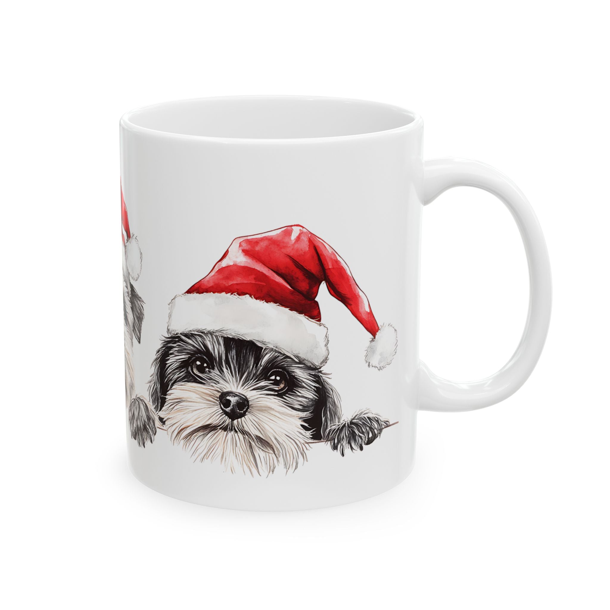 Christmas Puppies Mug: Festive Dog Design