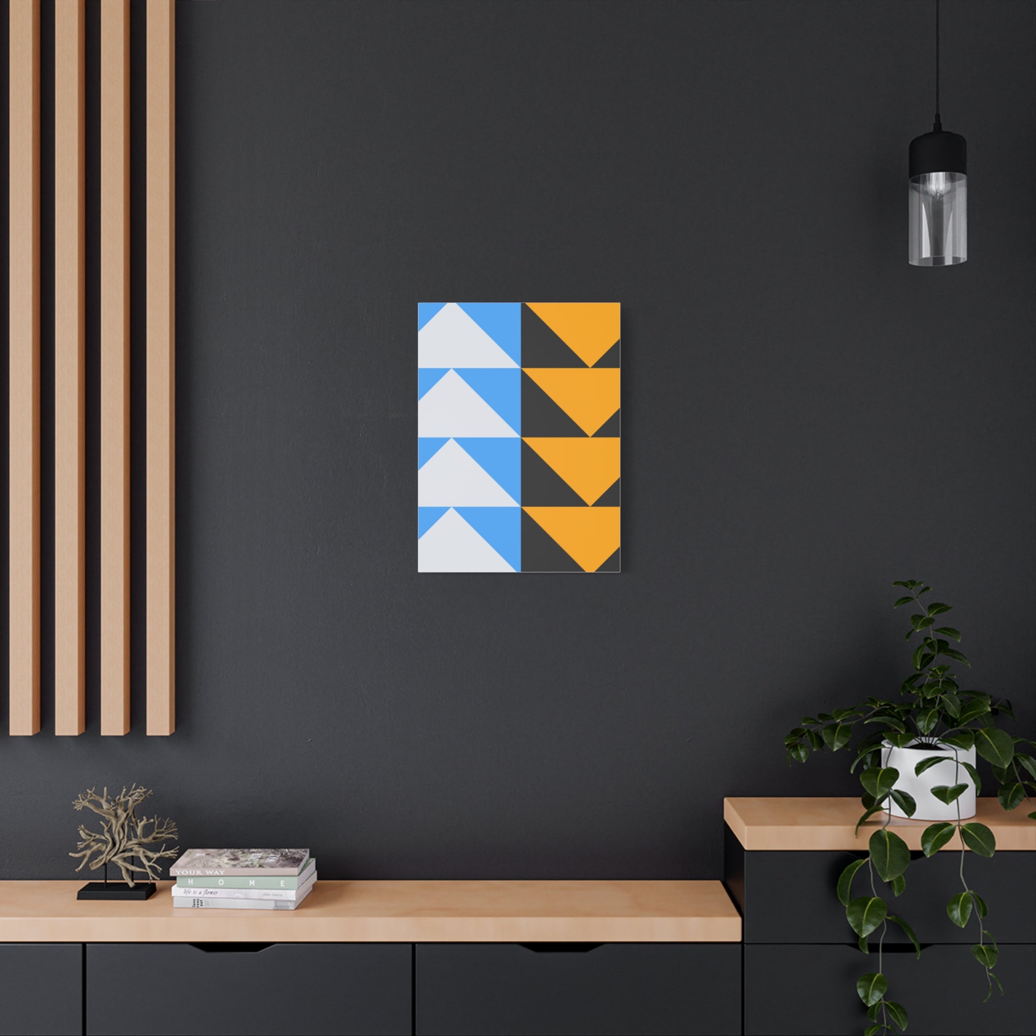 Geometric Triangle Canvas Art - Modern Decor