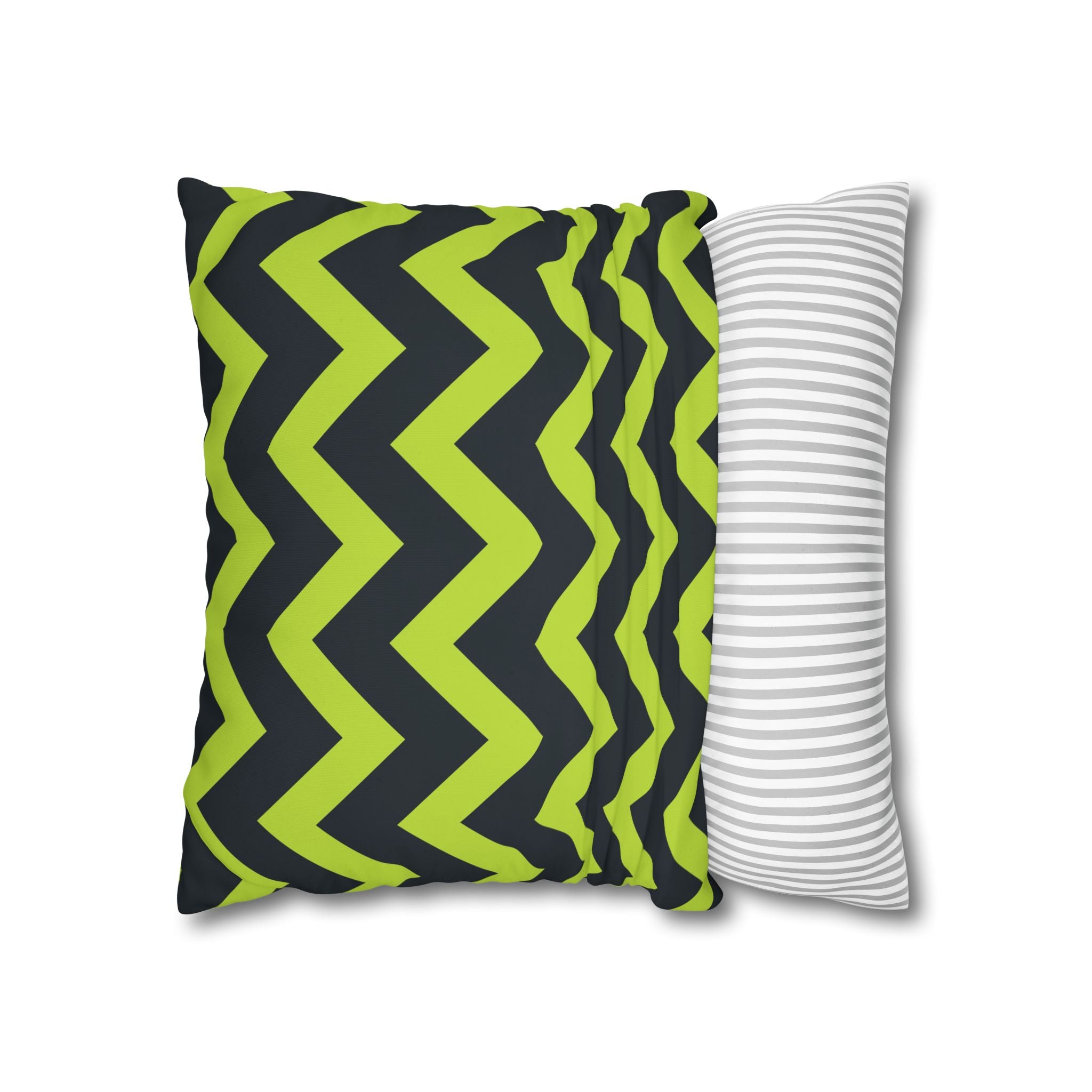 Teal & Lime Zigzag Chevron Pillowcase