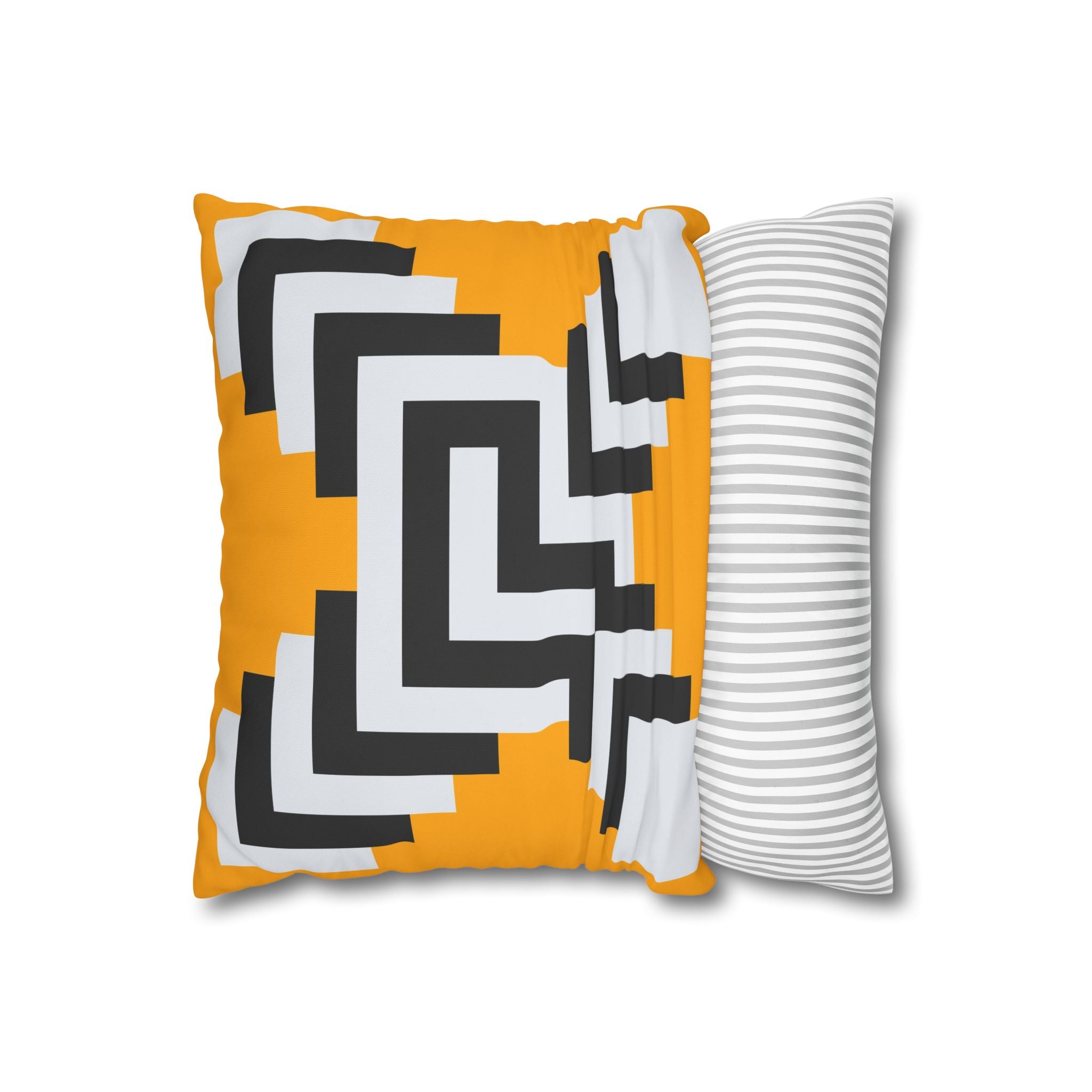 Geometric Gold Pillowcase - Abstract X Design