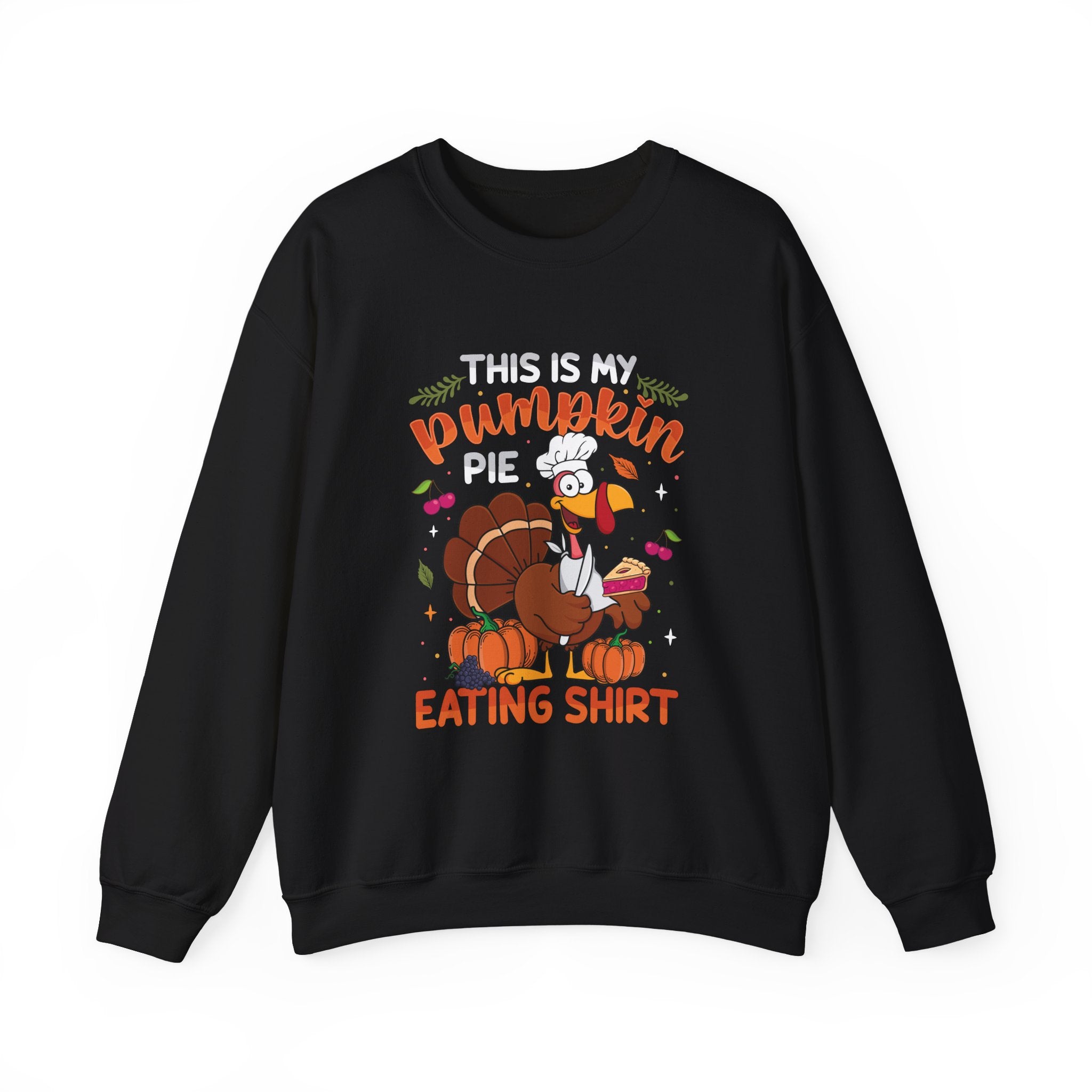 Turkey Chef Pumpkin Pie Thanksgiving Sweatshirt