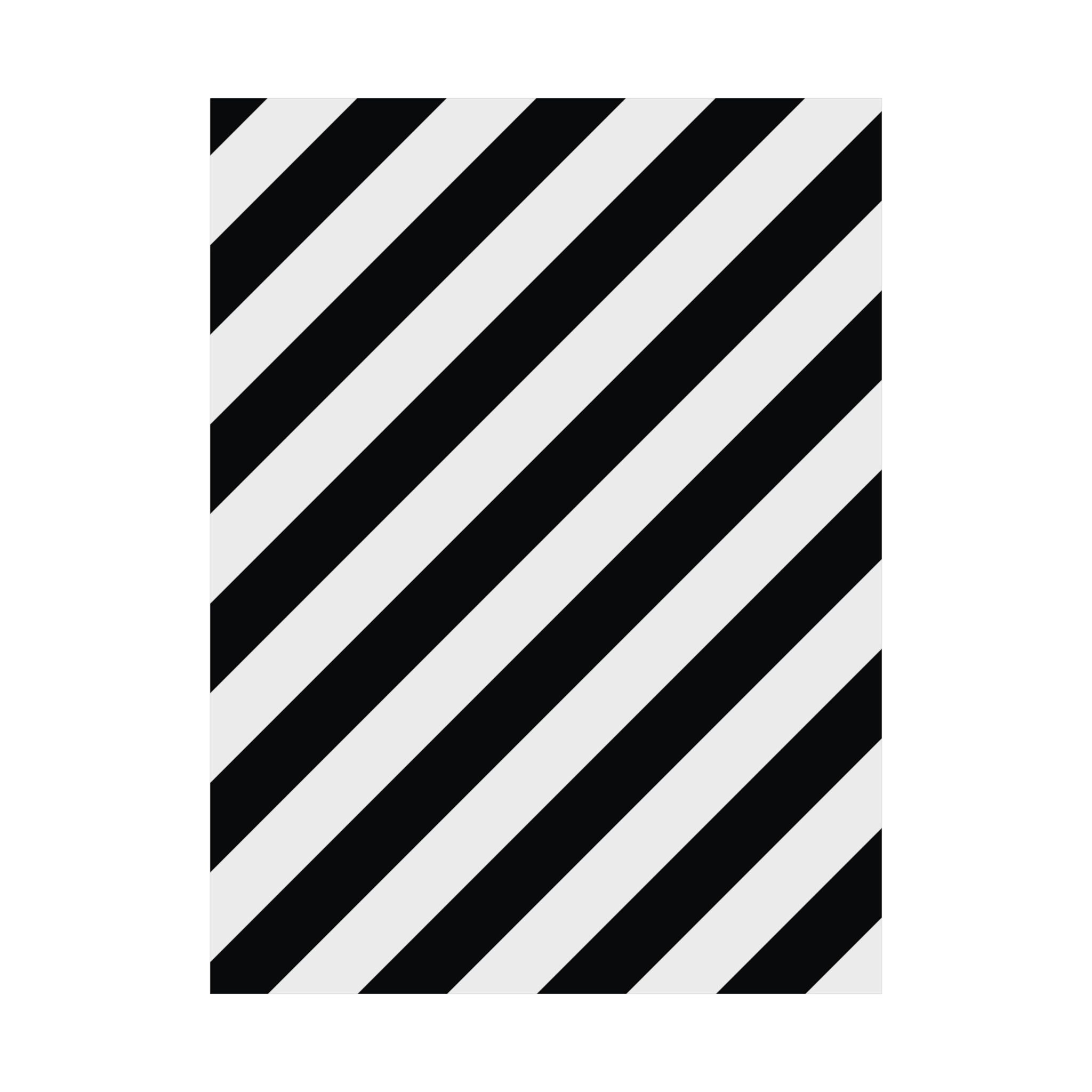 Modern Diagonal Stripe Art Poster