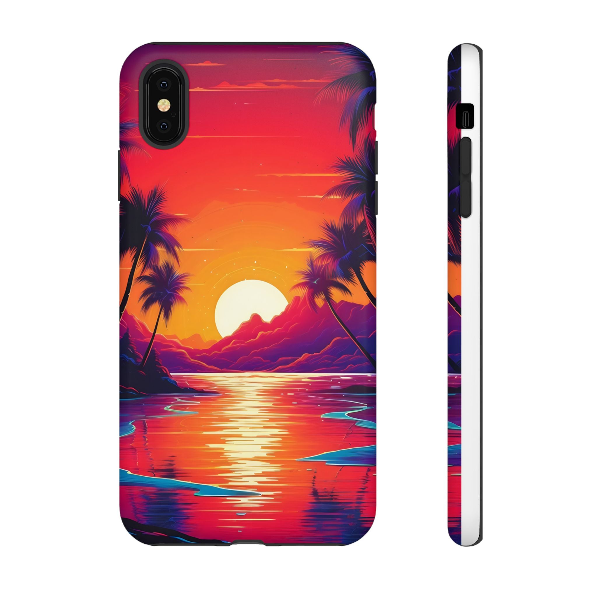 Sunset Beach Hexagon iPhone Case