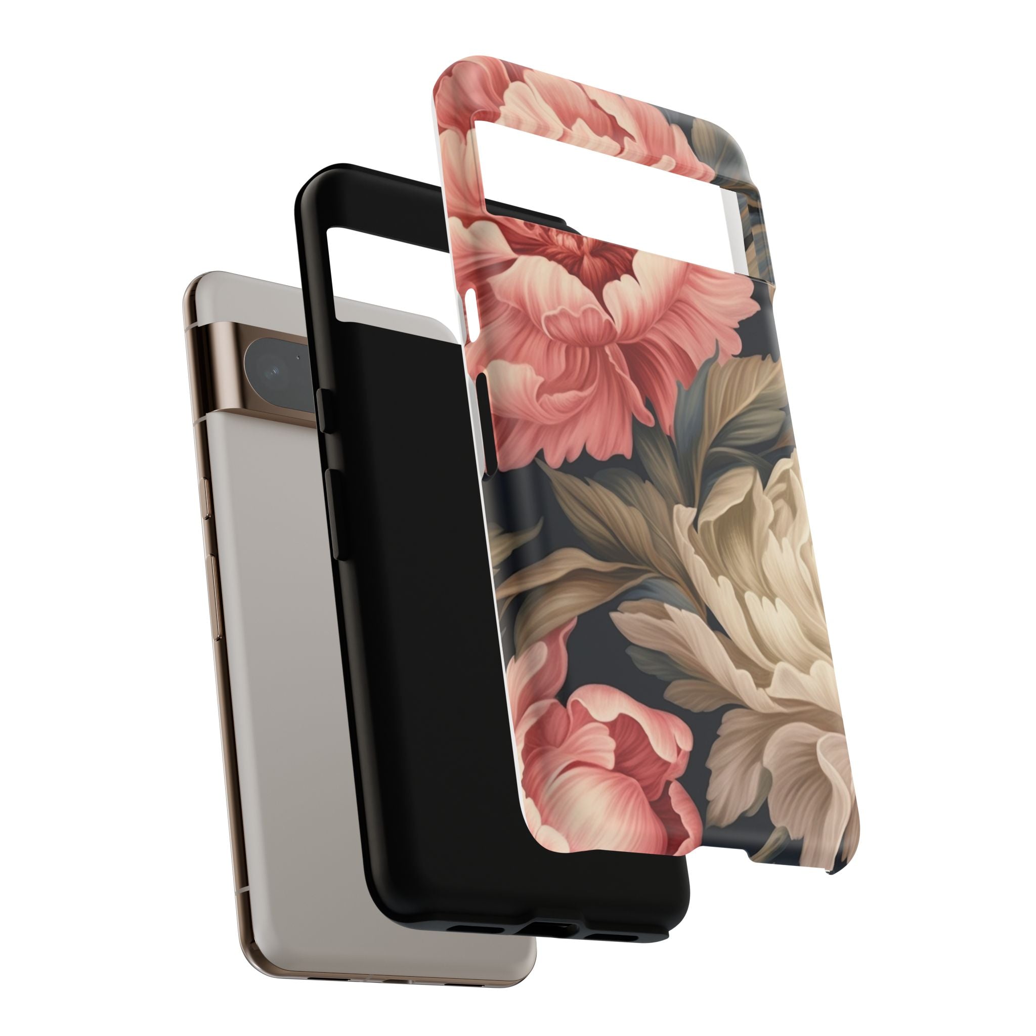 Blush Peony Floral Google Pixel Case (All Models)