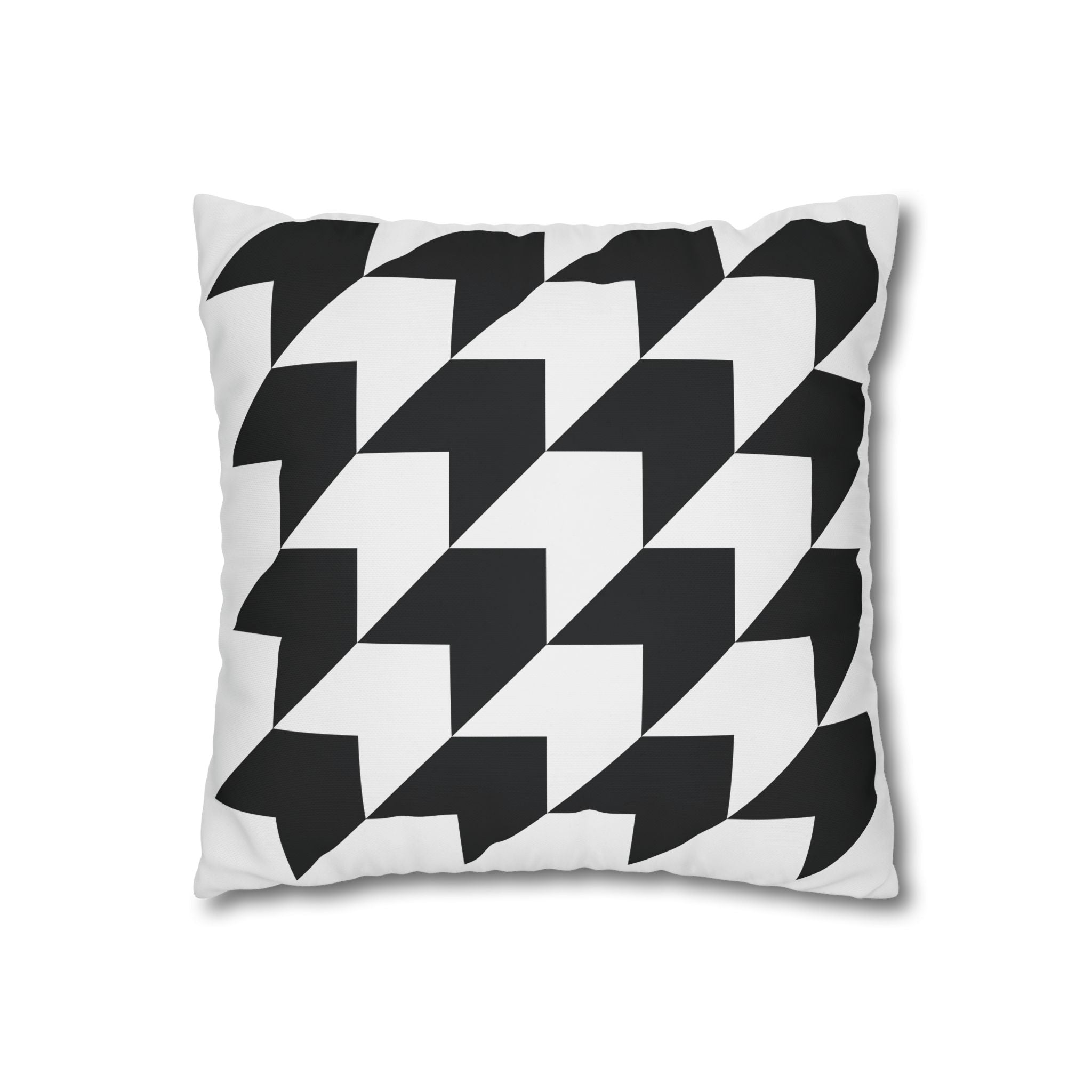 Geometric Arrow Pillowcase - Black & Gray