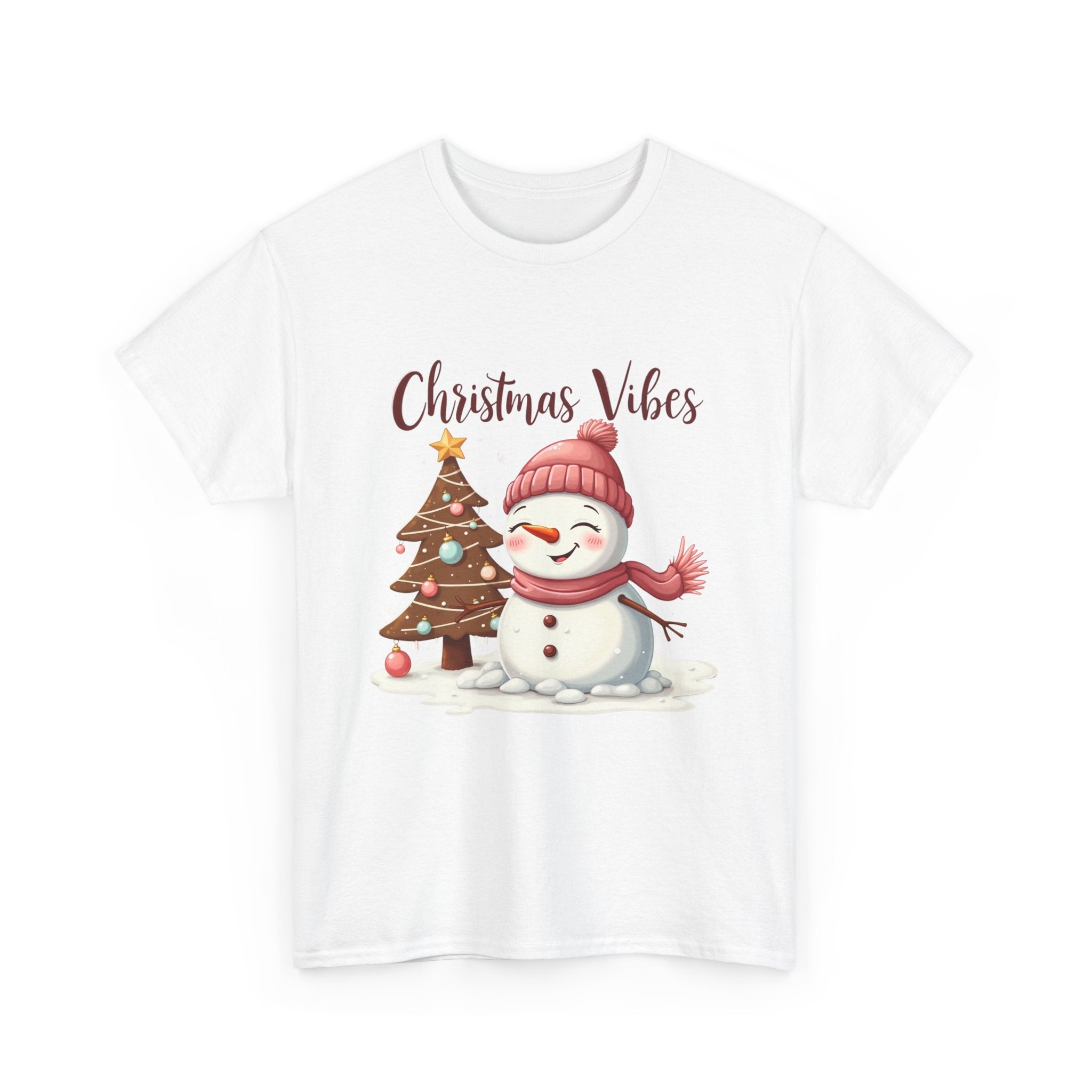 Cute Snowman Christmas Vibes T-Shirt