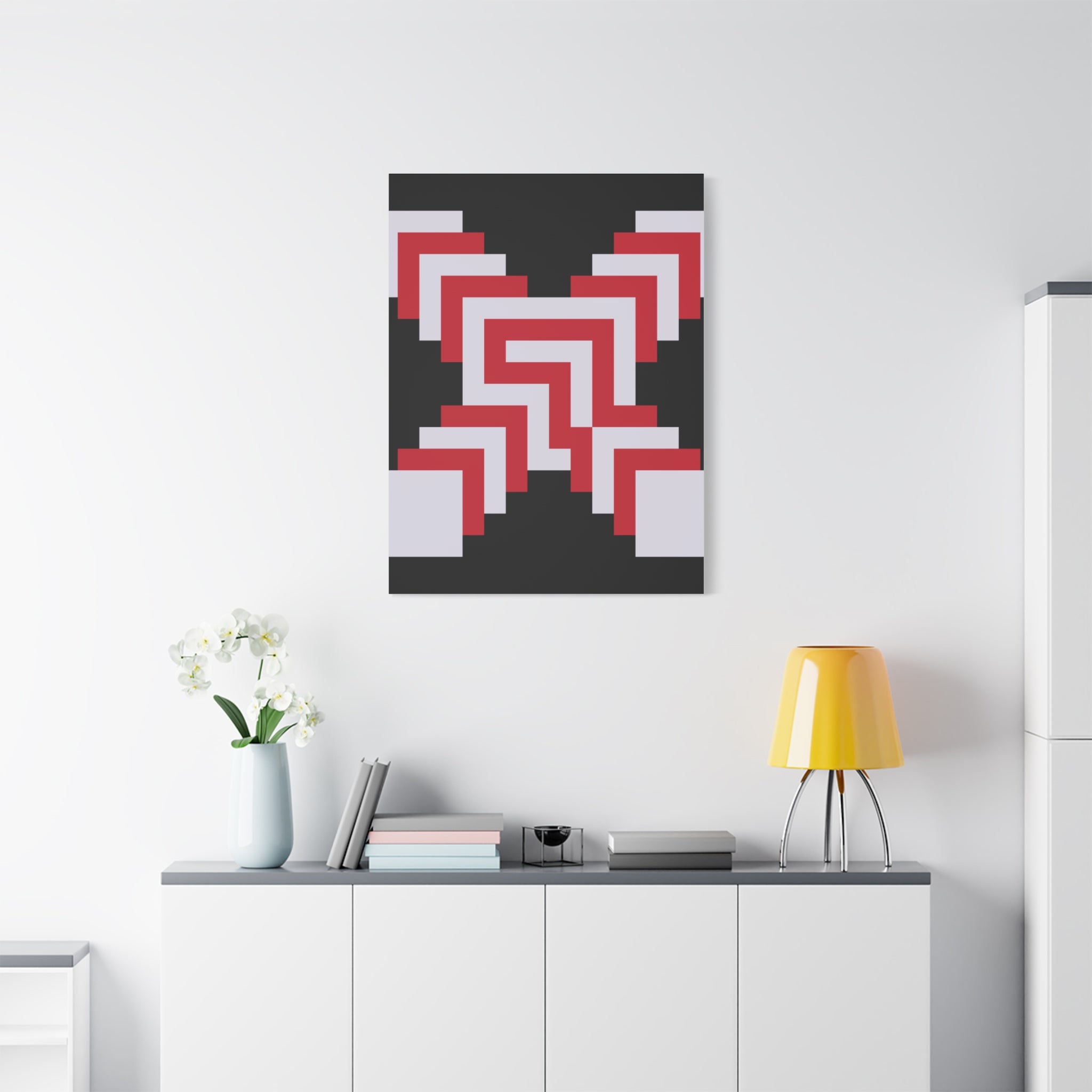 Geometric X Abstract Art Canvas Print