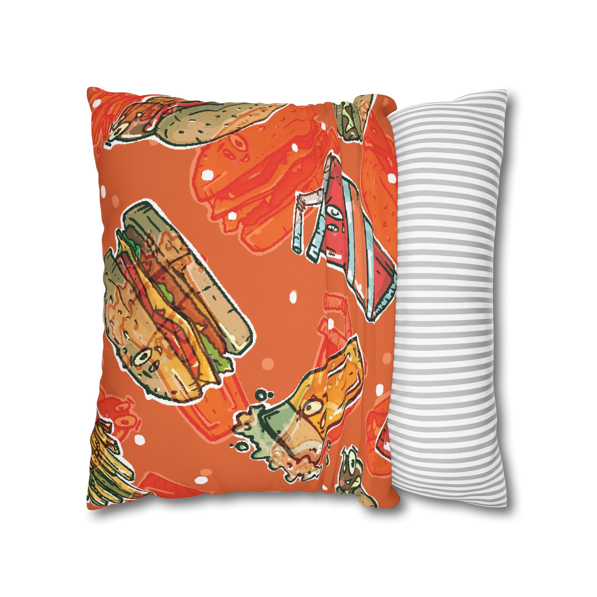 Happy Food Fast Food Pillowcase